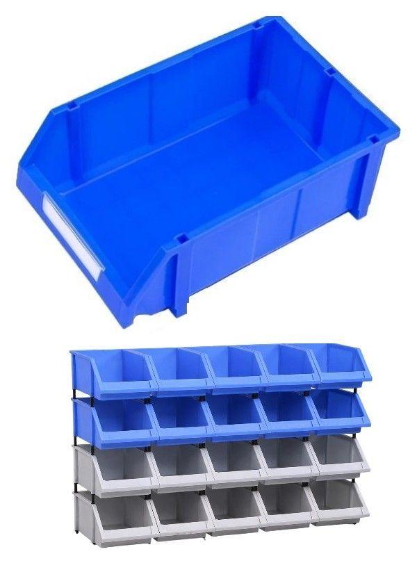 Gaveta Industrial Plastica Caja Organizadora Apilable 30lt-0