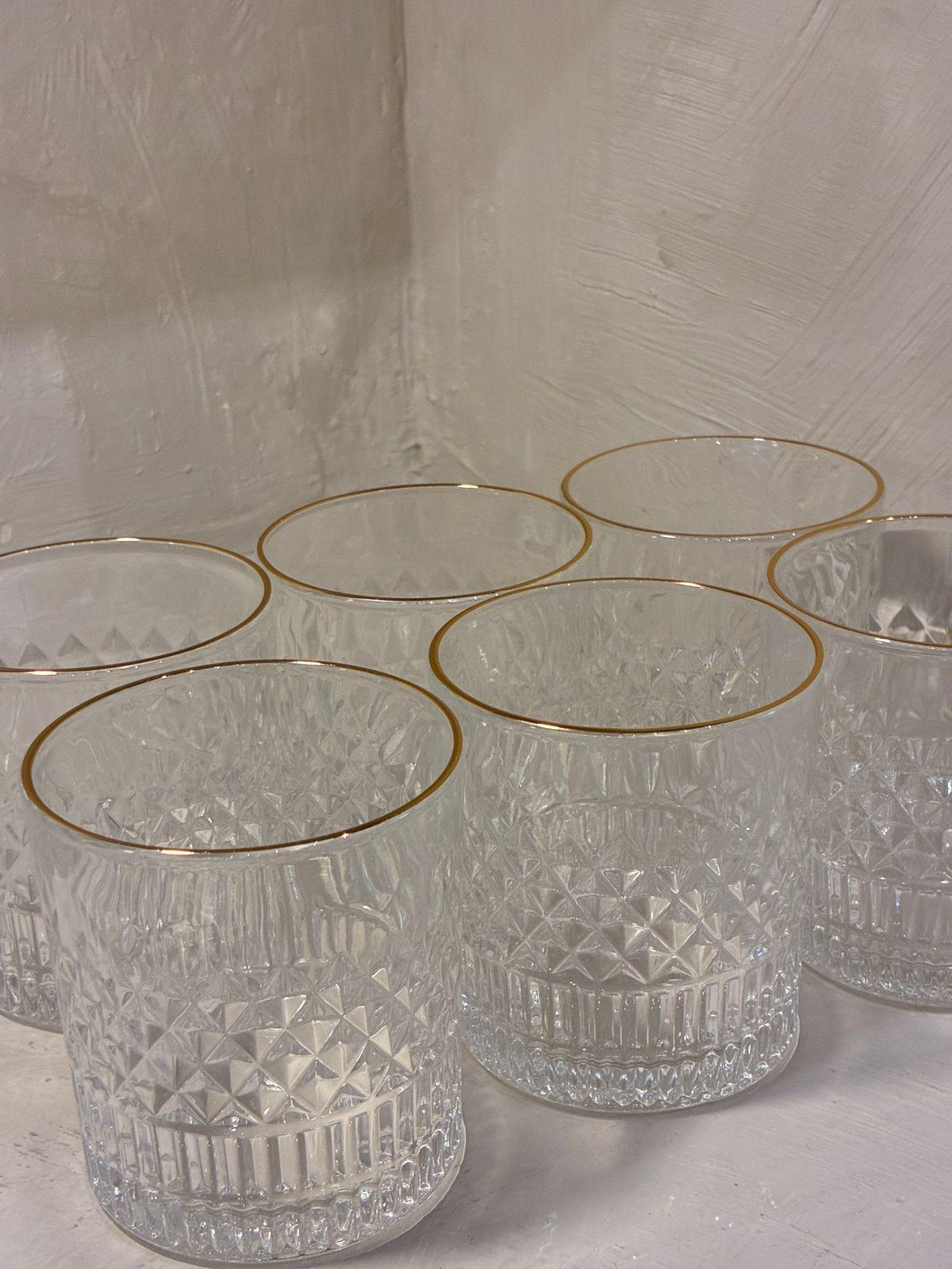 Pack 6 Vasos Elegante De 300ml Para Whisky Escoces O Ron-5