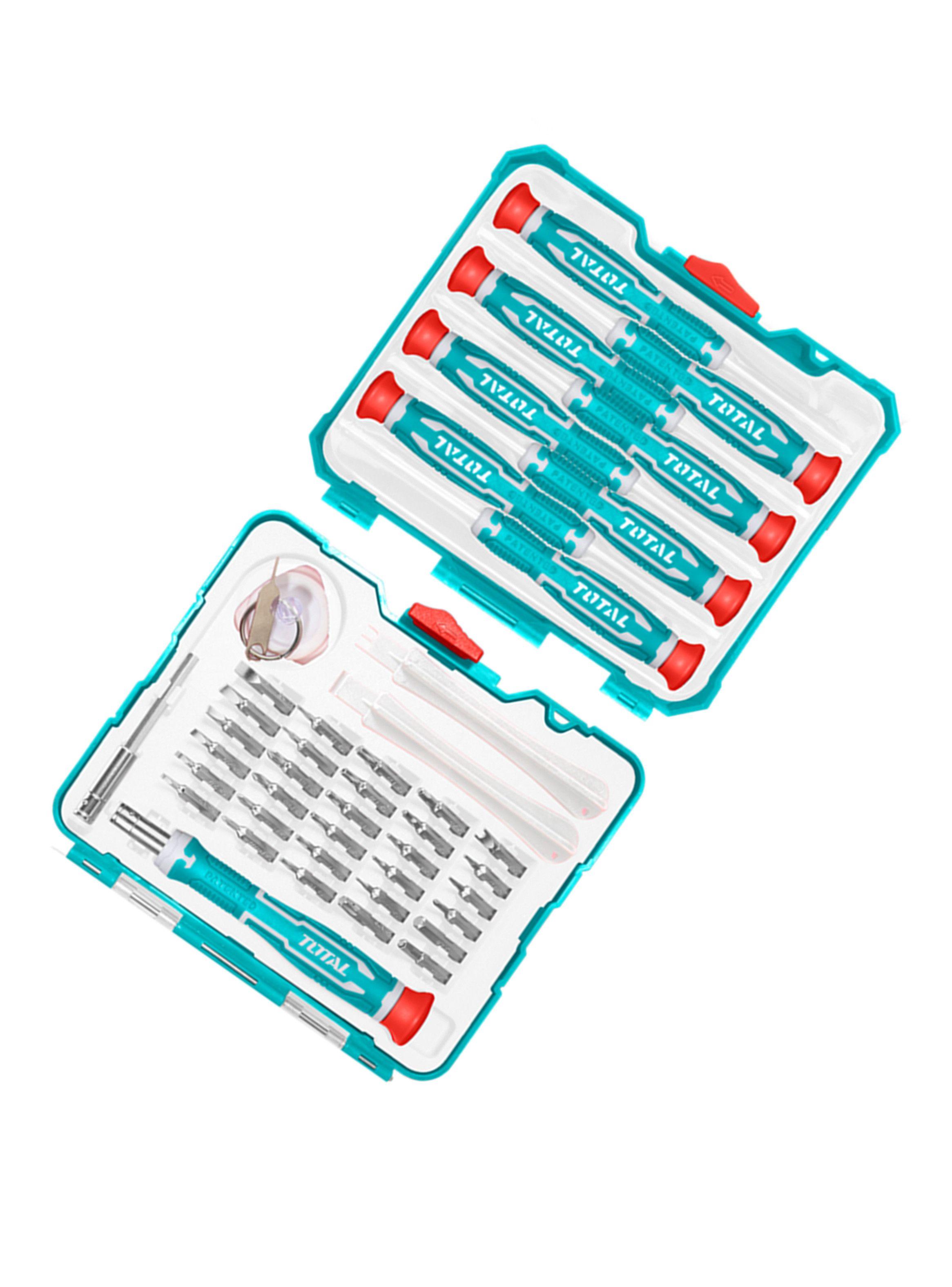 Set Destornilladores De Precisión 45 Piezas Total Tacsd30456-2