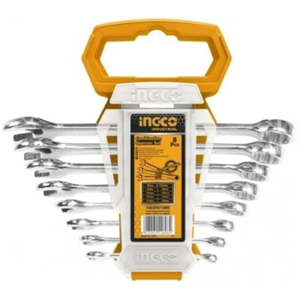 Juego De Llaves Punta Corona 6-19mm 8 Pcs Ingco-0