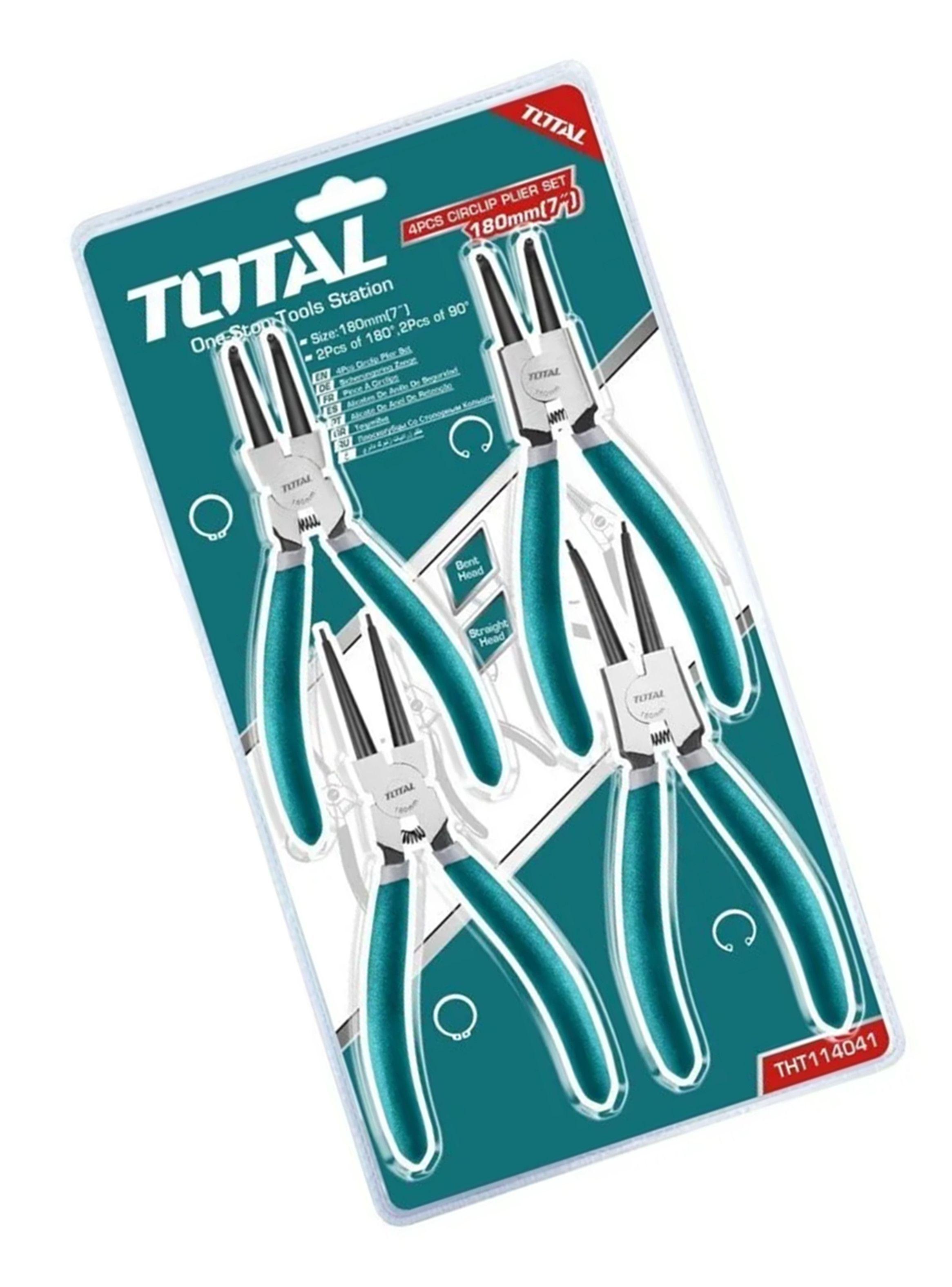 Set Kit De Alicates Sacaseguros 7 Pulgadas Total-1