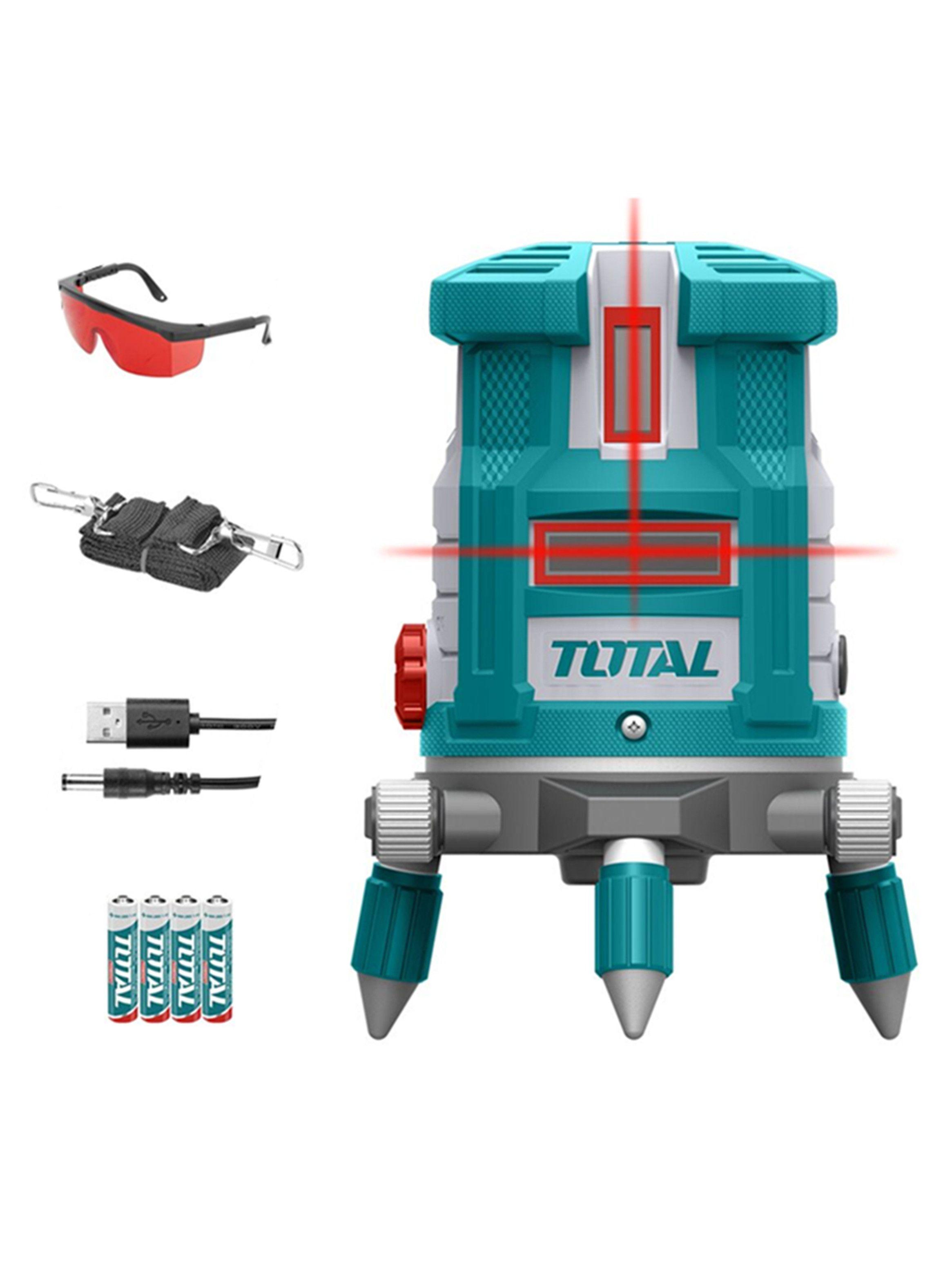 Nivel Laser Autonivelación Línea Roja 360 Grados Total-0