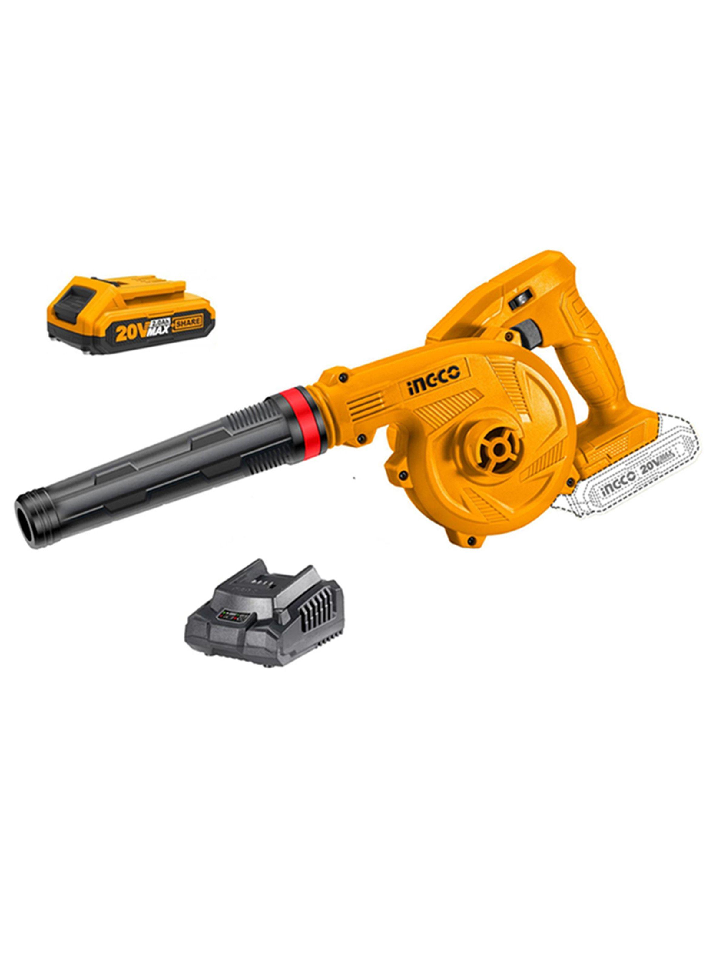 Soplador Inalambrico 20v Bateria + Cargador Ingco Cabli20028-0