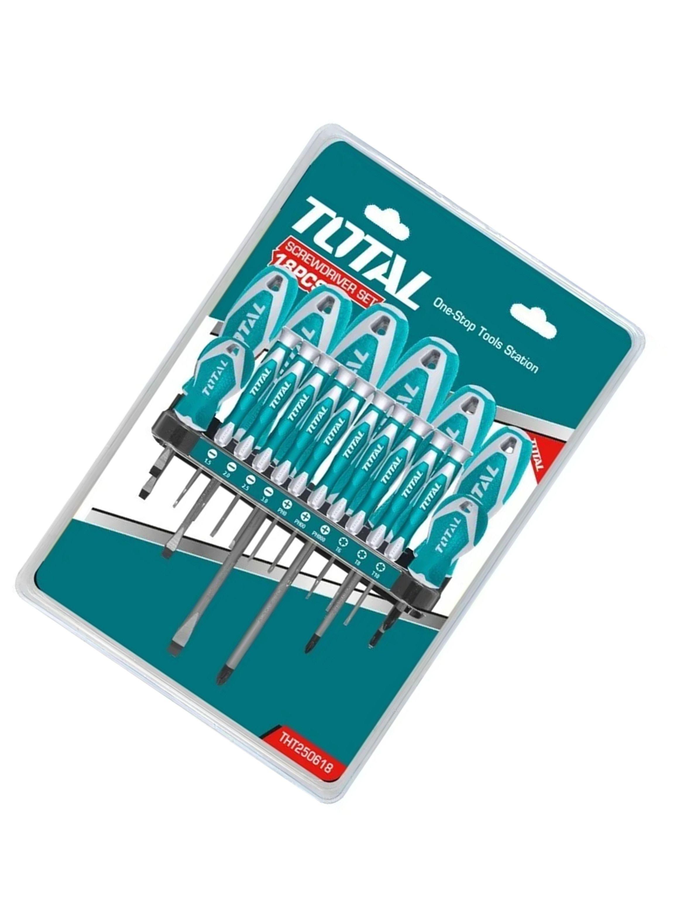 Set De Destornilladores 18 Piezas Total Tht250618-2