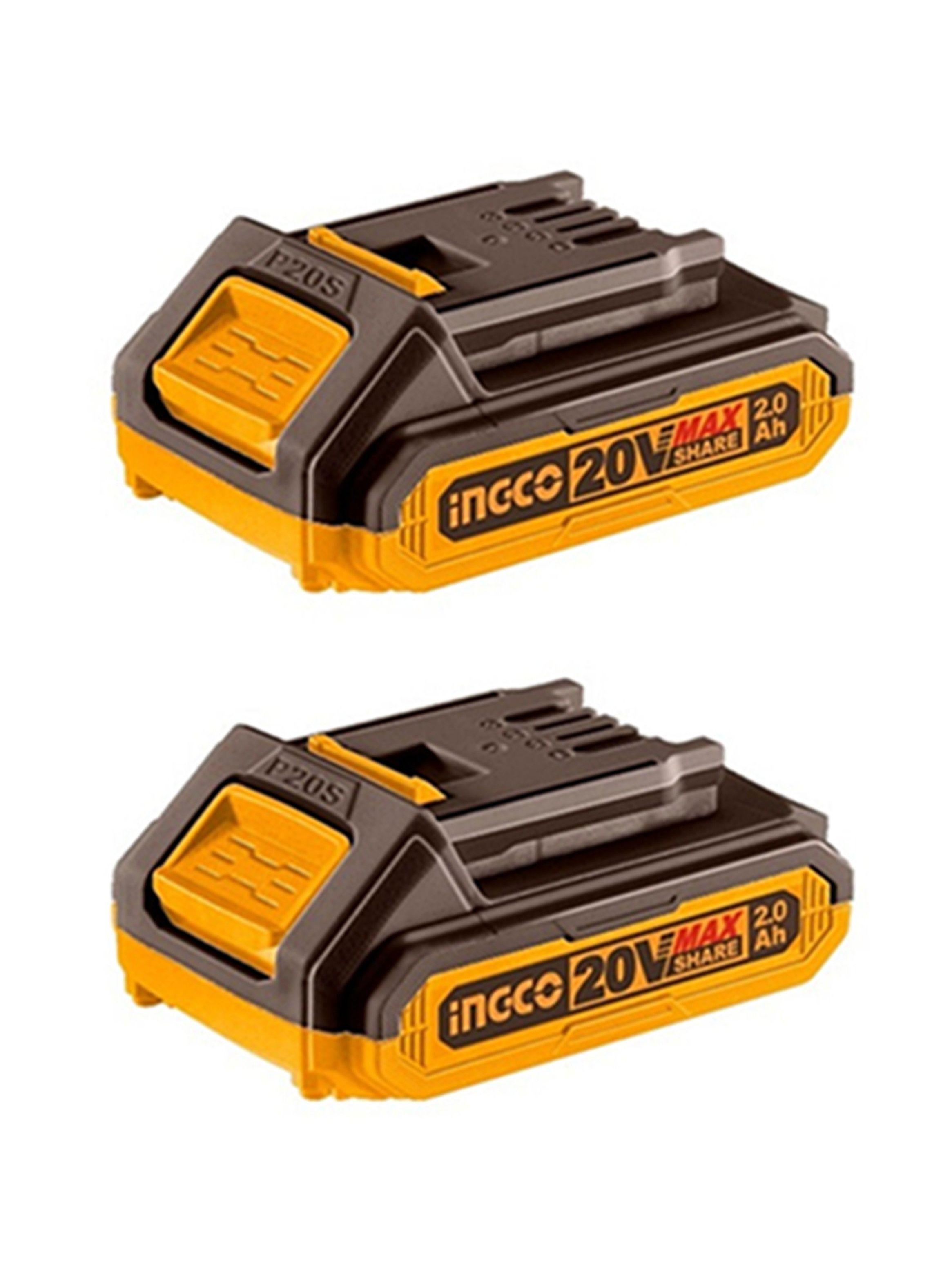 Kit Cargador + 2 Baterias 20v 2ah Ingco Fbcpk1222-1