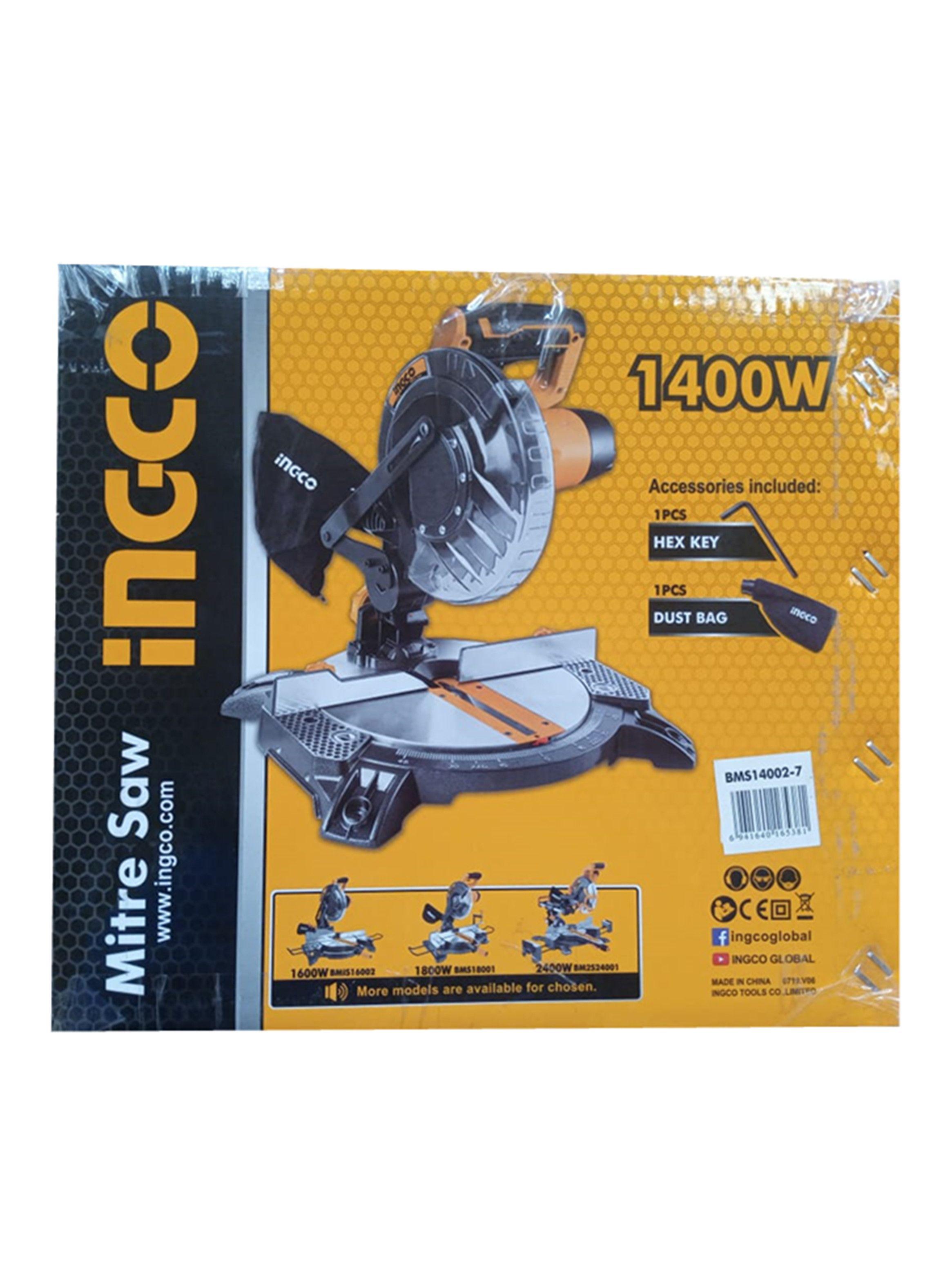 Sierra Ingleteadora 210mm 1400w Ingco Bms14002-2