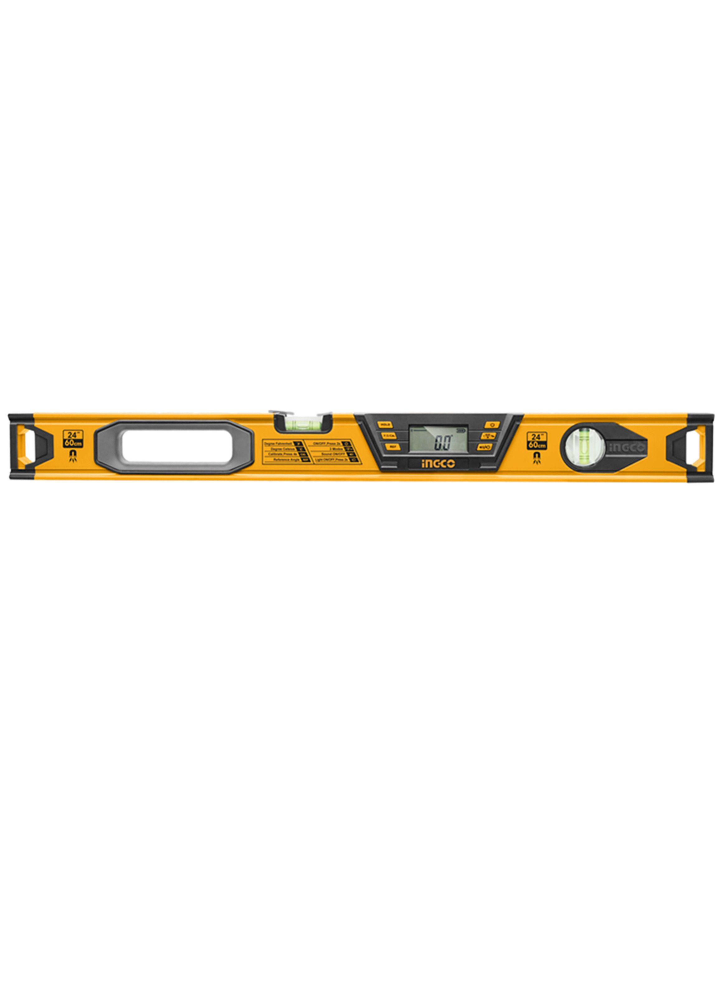 Nivel Aluminio Digital Magnetico 60 Cm Ingco Hsl08060d-2
