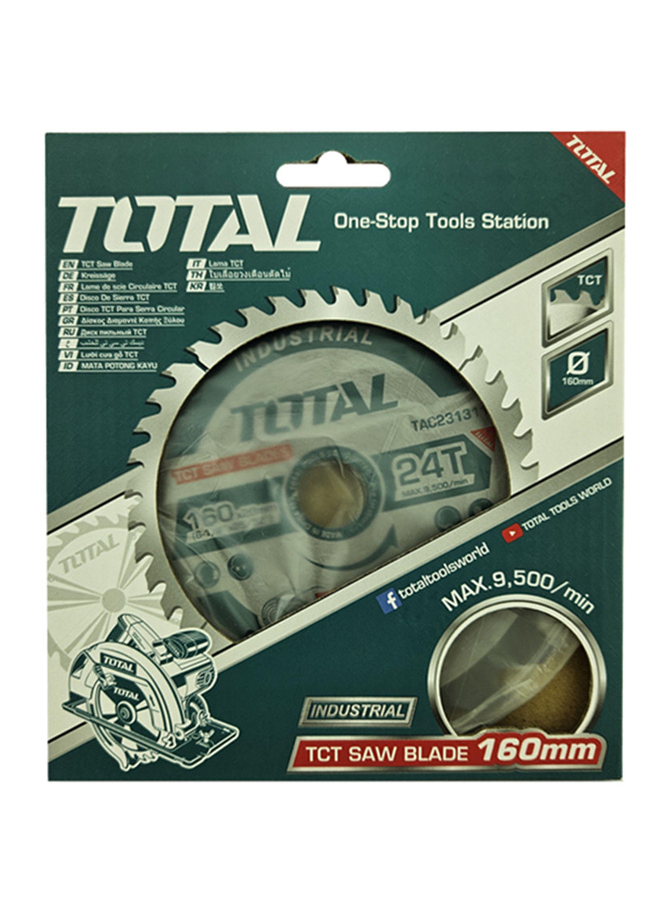 Disco Sierra Circular 6 1/4 Pulgadas 160mm 24 Dientes Total-1