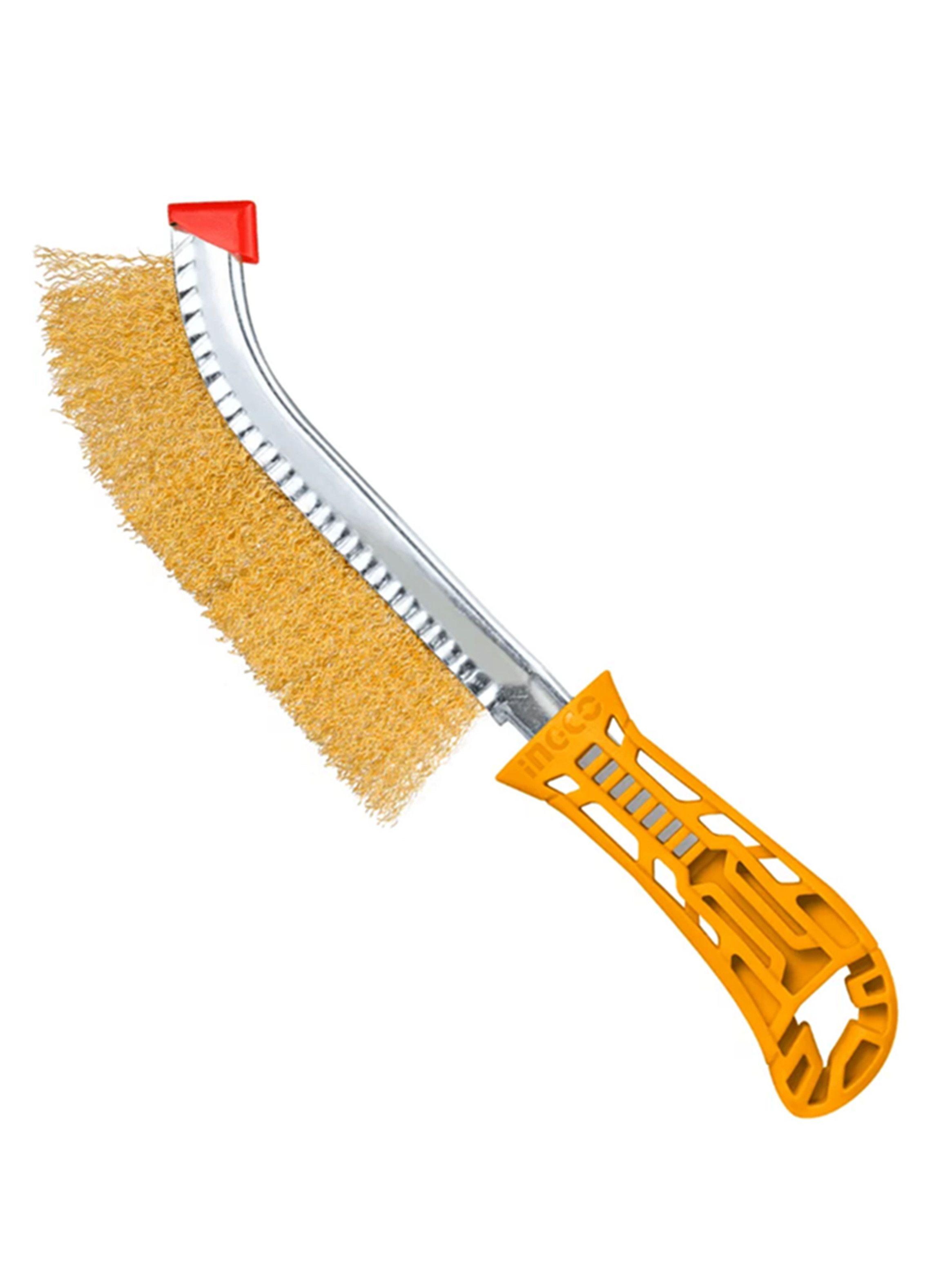Cepillo Escobilla Alambre Rizada 250mm Ingco Hwb02250-0