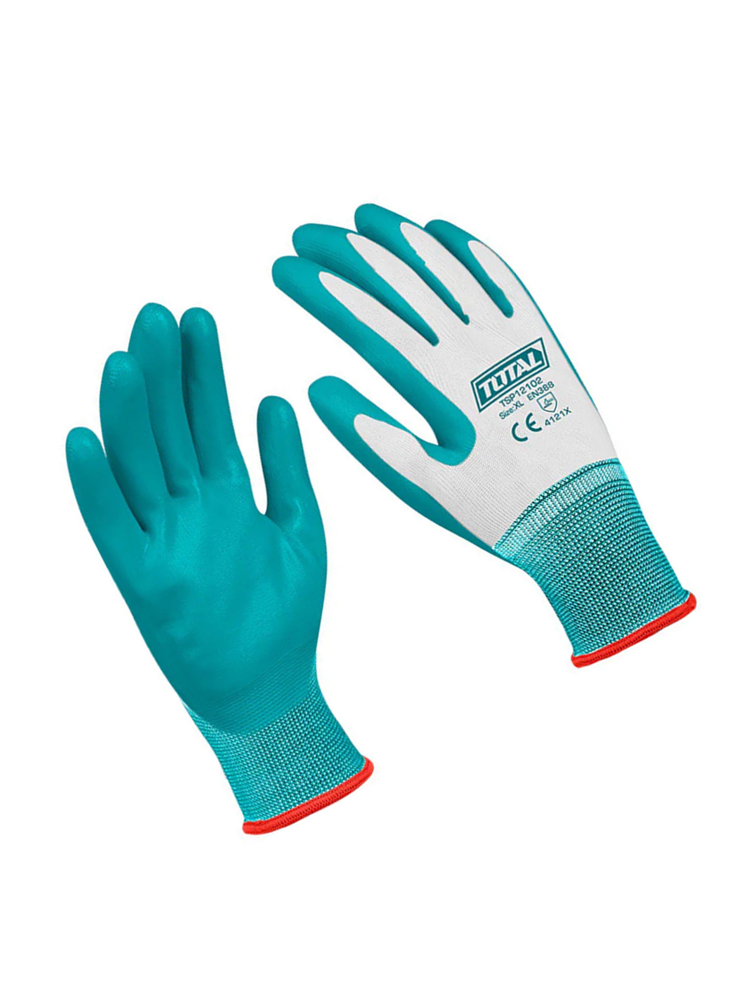 Pack 12 Pares De Guantes Seguridad Xl Palma Nitrilo Tsp12102-2