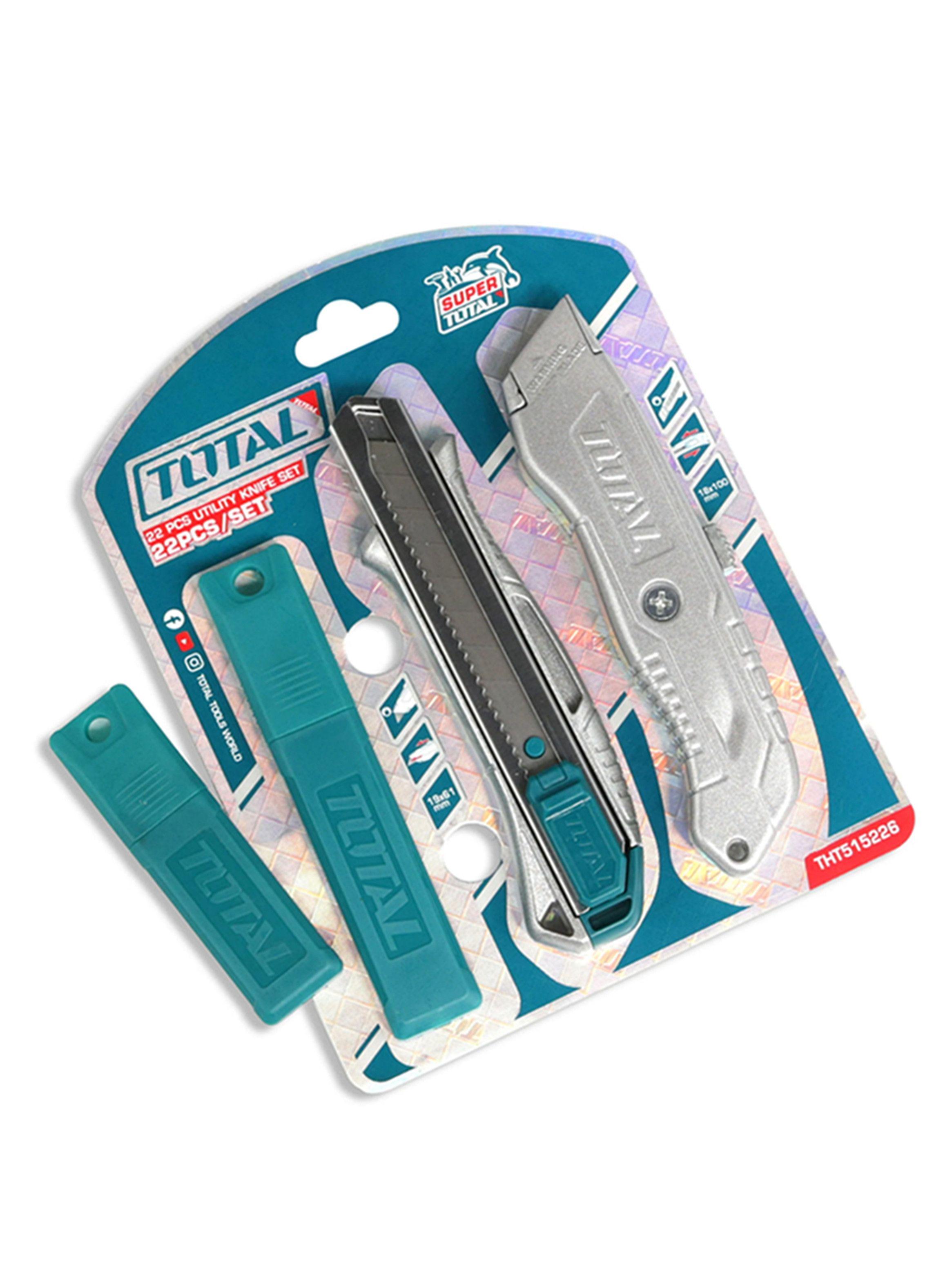 Set Jgo Corta Carton Cuchillo Cartonero Cutter 22 Pcs Total-1