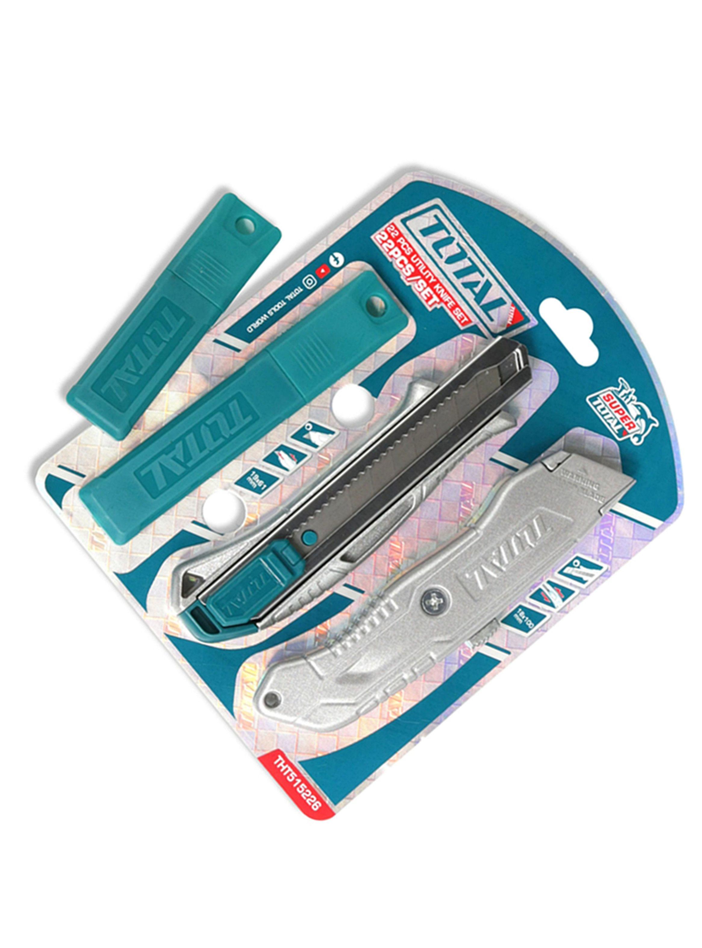 Set Jgo Corta Carton Cuchillo Cartonero Cutter 22 Pcs Total-2