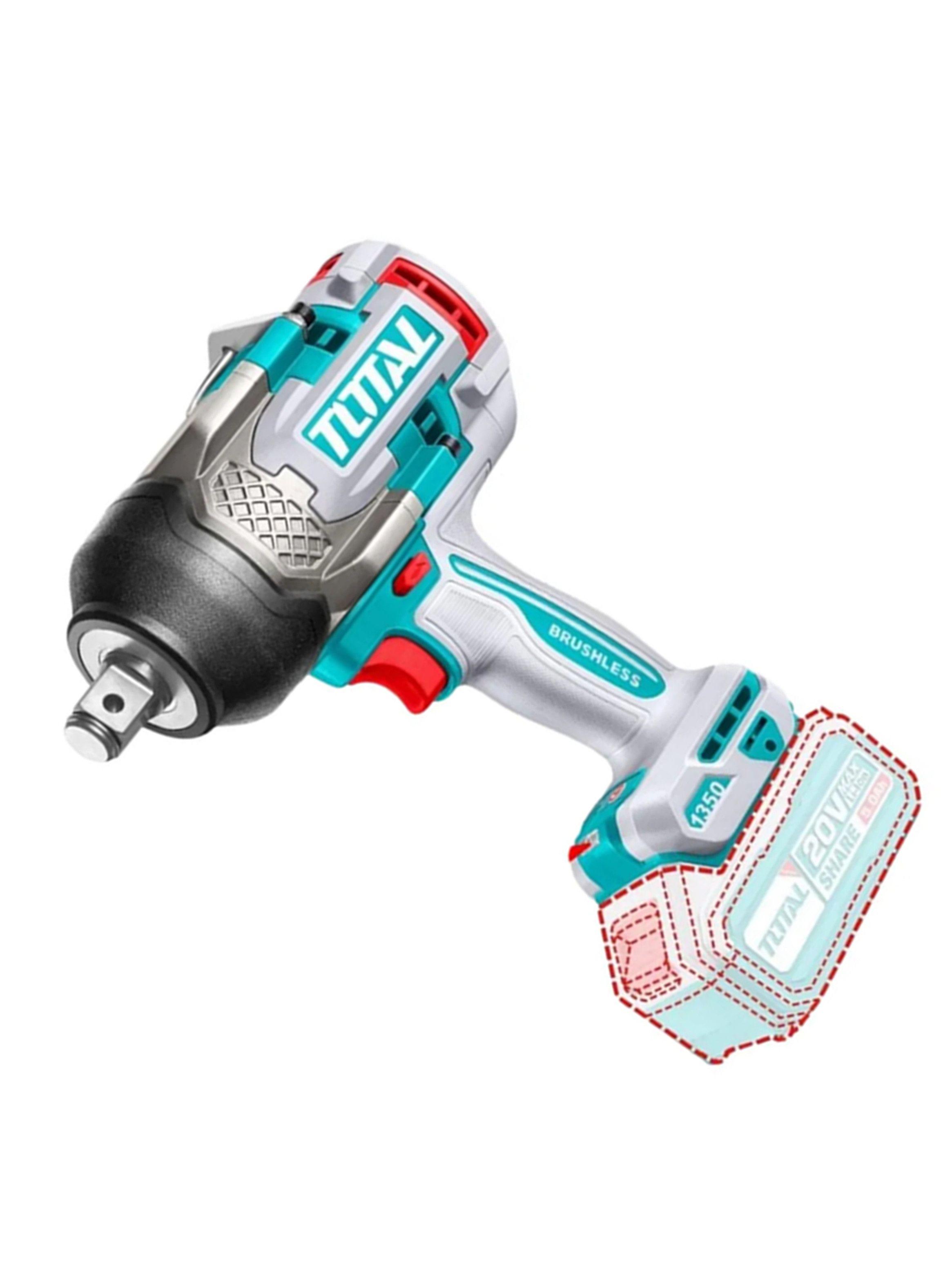 Taladro Pistola Llave Impacto 20v Bat+ Carg Total Tiwli20135-2