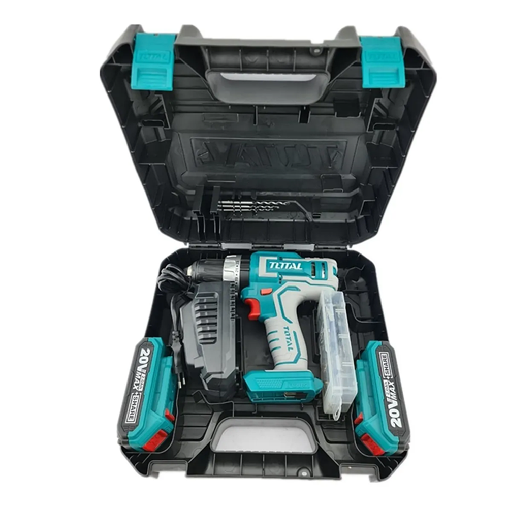 Taladro Atornillador Percutor 13mm 2bat 20v Total Tidli20031-1