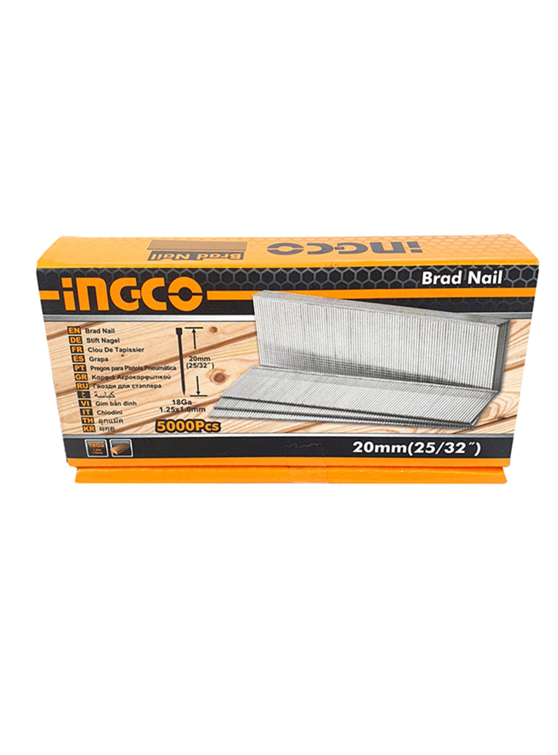 Clavos Para Clavadora 20mm 5000Unidades Ingco Ana18201-1