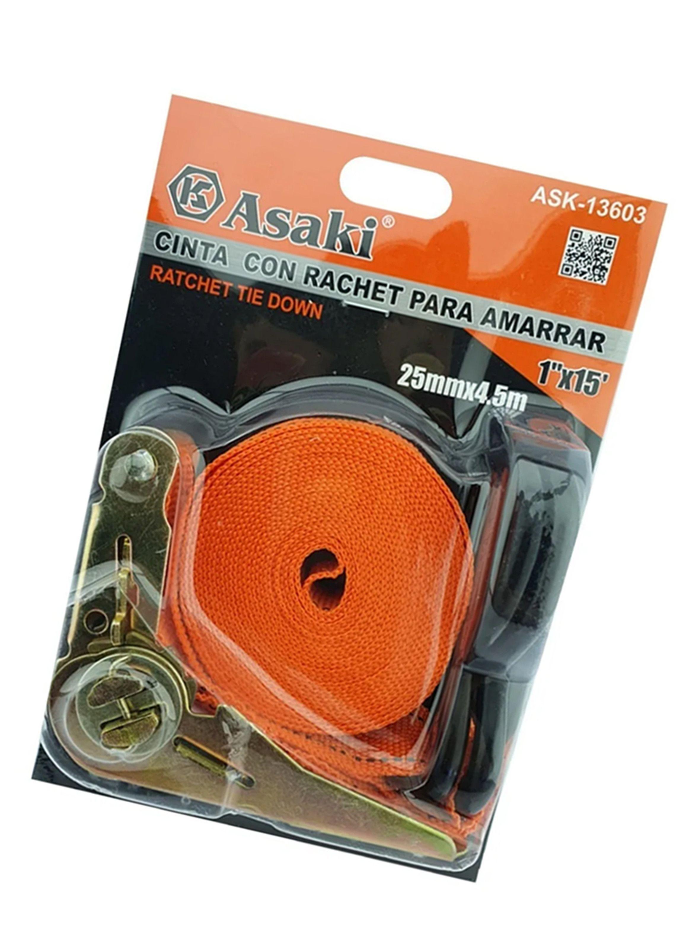Eslinga Cinta Amarre C/ Ratchet 1 Pulg X 15 Ft Ask-2