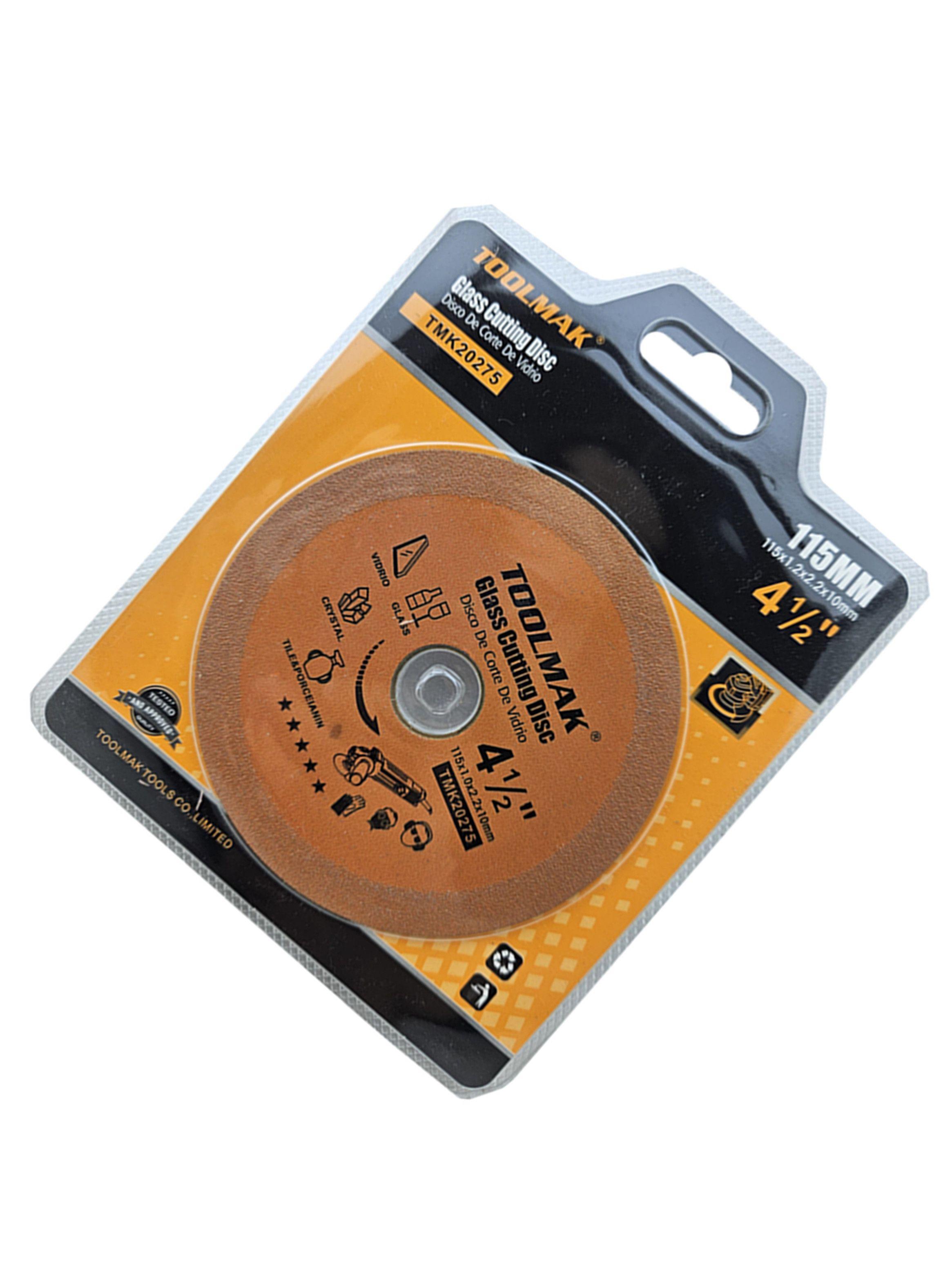 Disco De Corte Diamantado Para Vidrio 4 1/2 115mm Toolmak-2