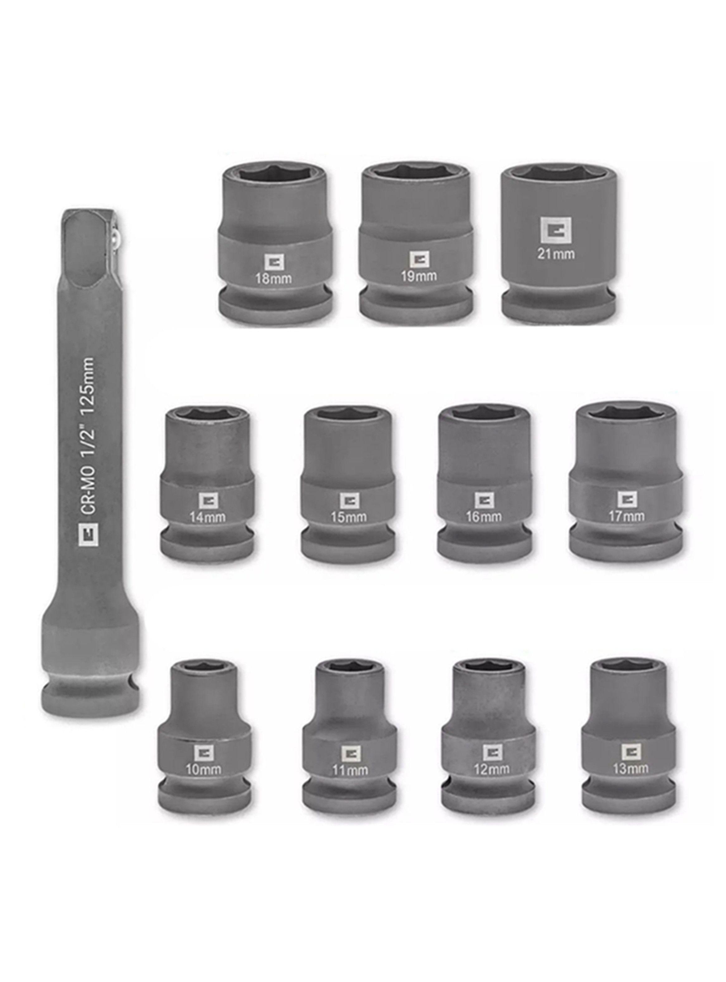 Set Dados Impacto 1/2 Pulgada 12 Piezas Einhell 109283-2