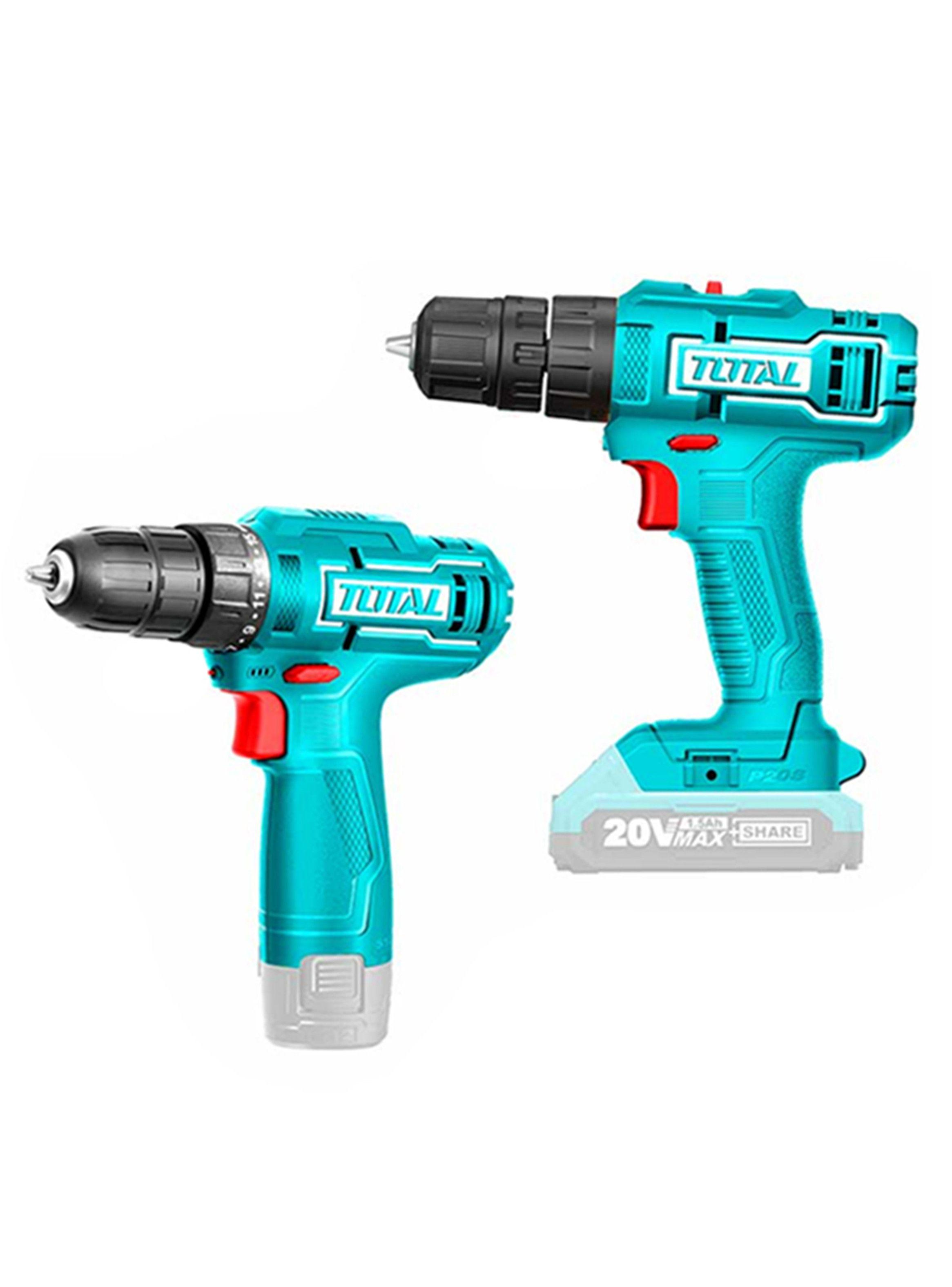 Kit Taladro 20v + Taladro Atornillador 12v Total Tckli20122-1