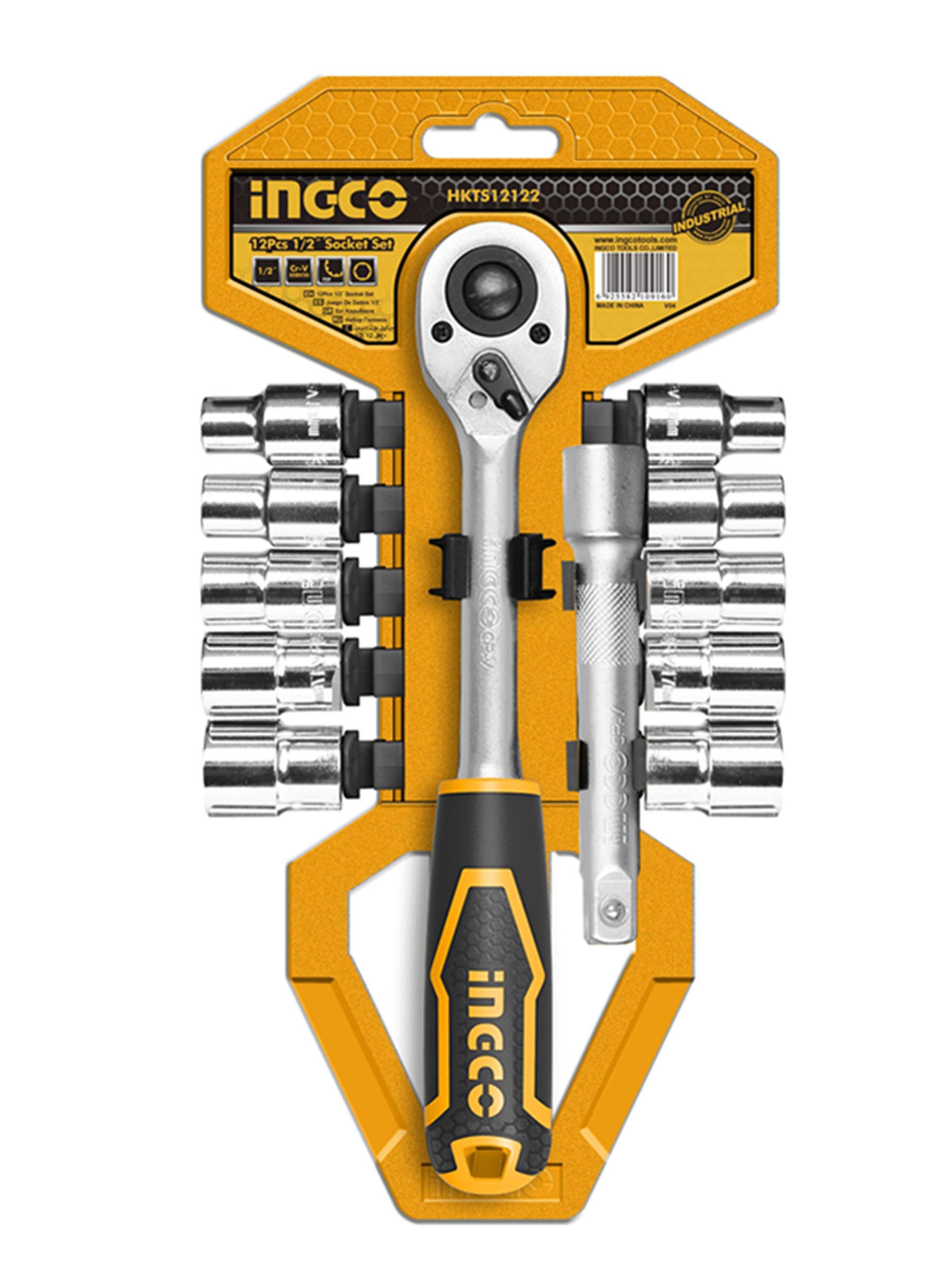 Set Juego De Dados Cuadrante 1/2 12 Piezas Ingco Hkts12122-0