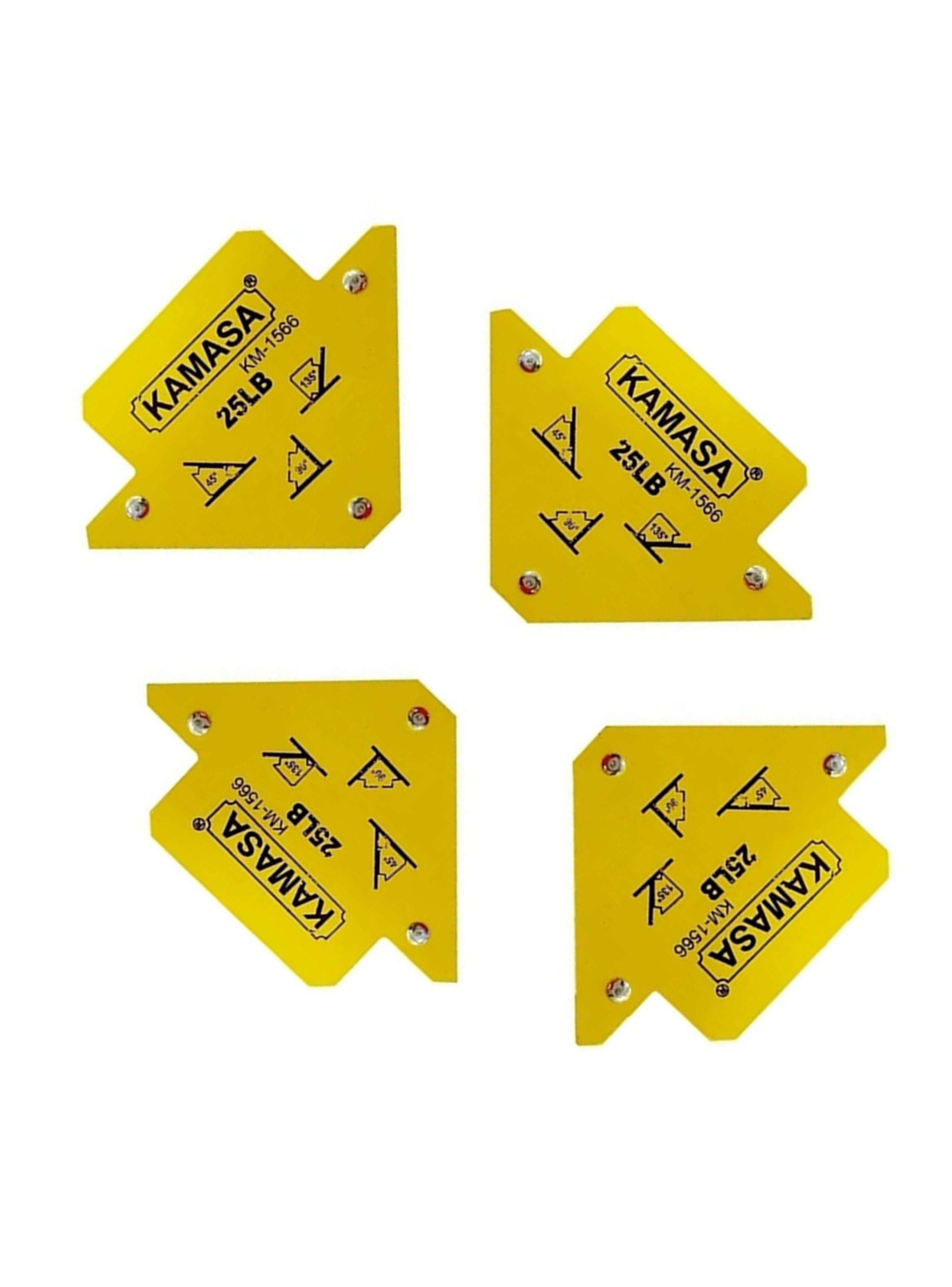 Pack 4 Escuadras Magneticas 25Lbs P/ Soldar Kamasa-2