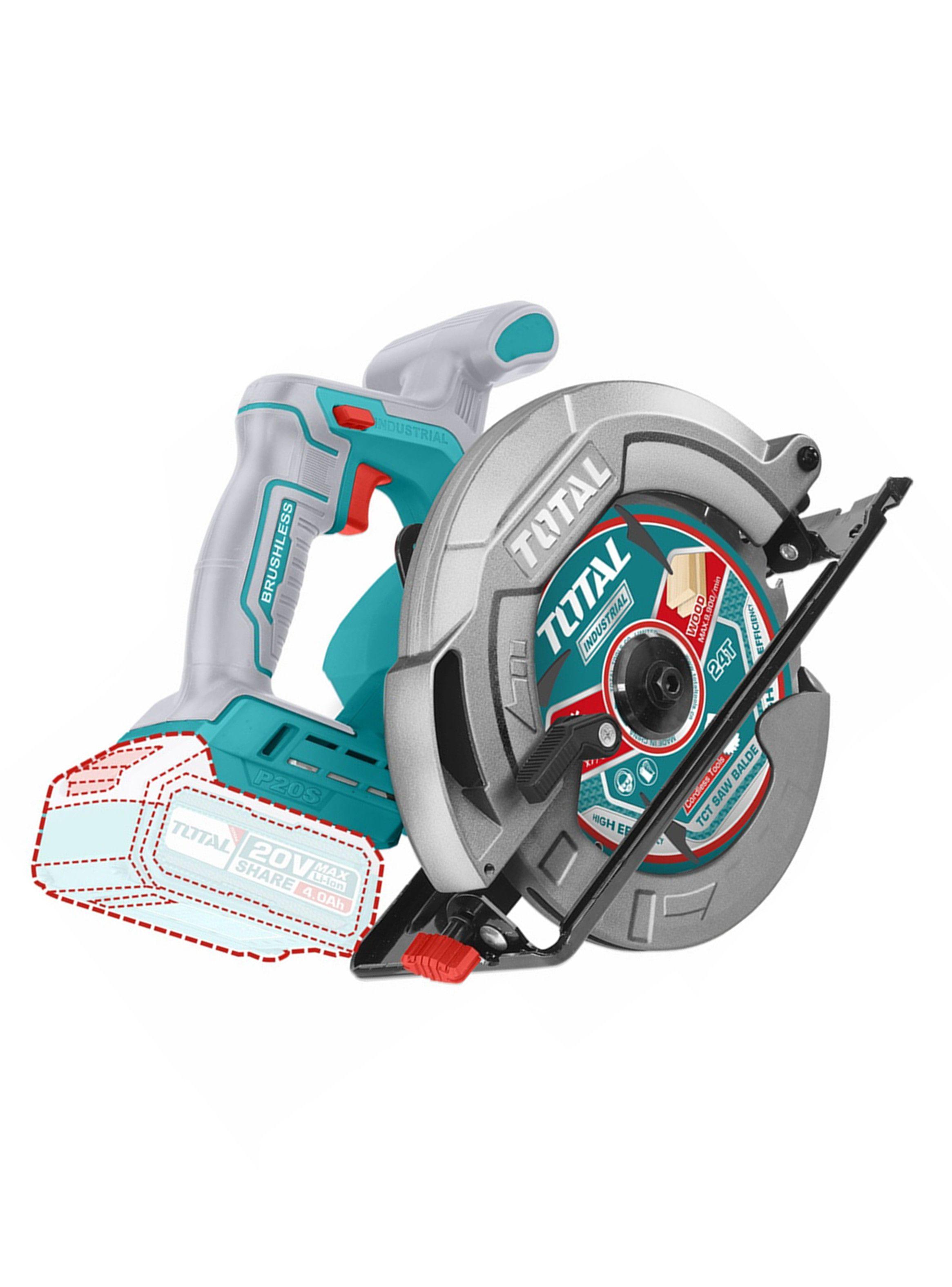 Sierra Circular Inalámbrica 20v Bat+ Cargador Total Tsli1851-2