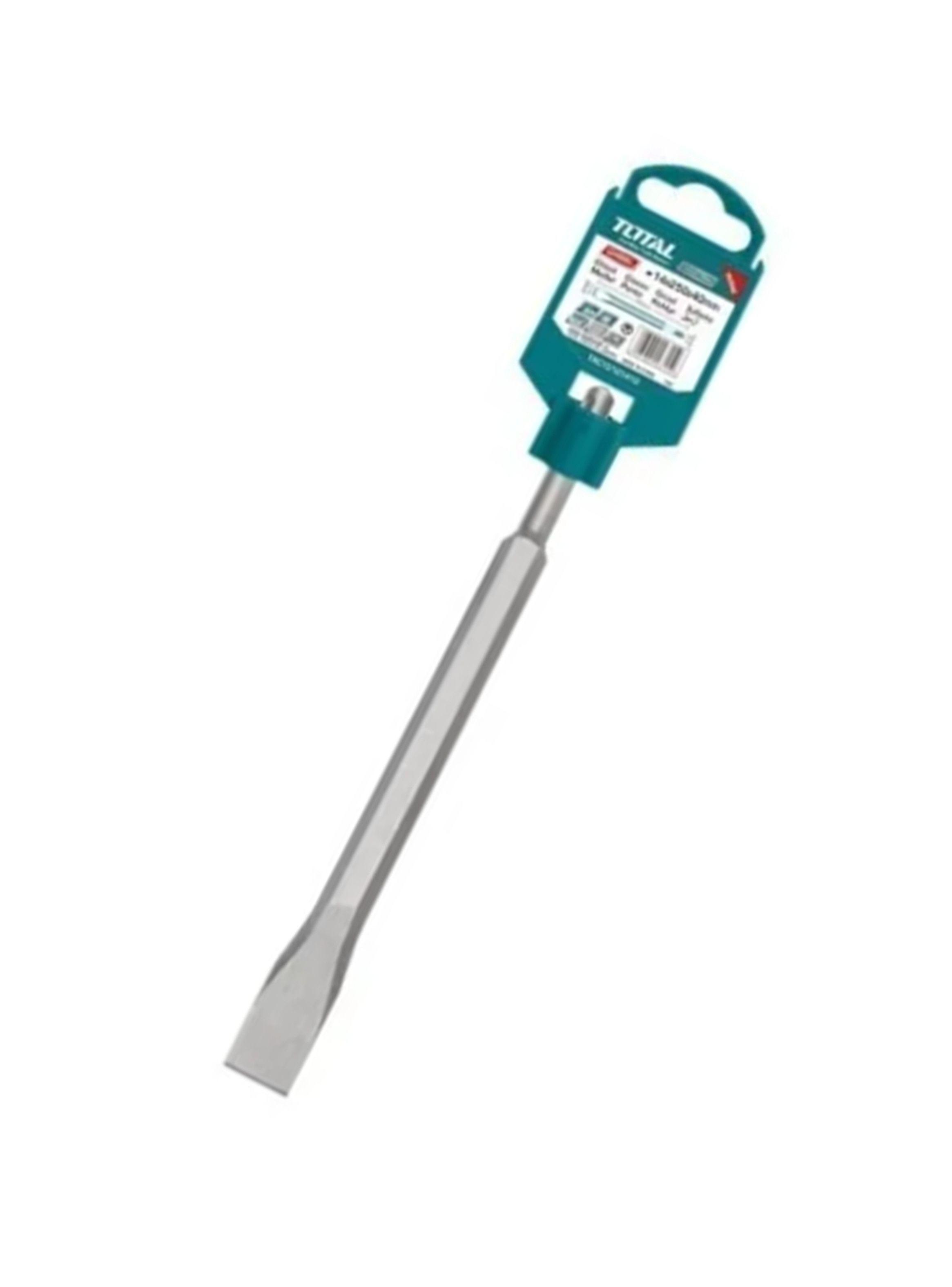 Cincel plano rotomartillo sds plus 14x250x20mm total tac15121411-2