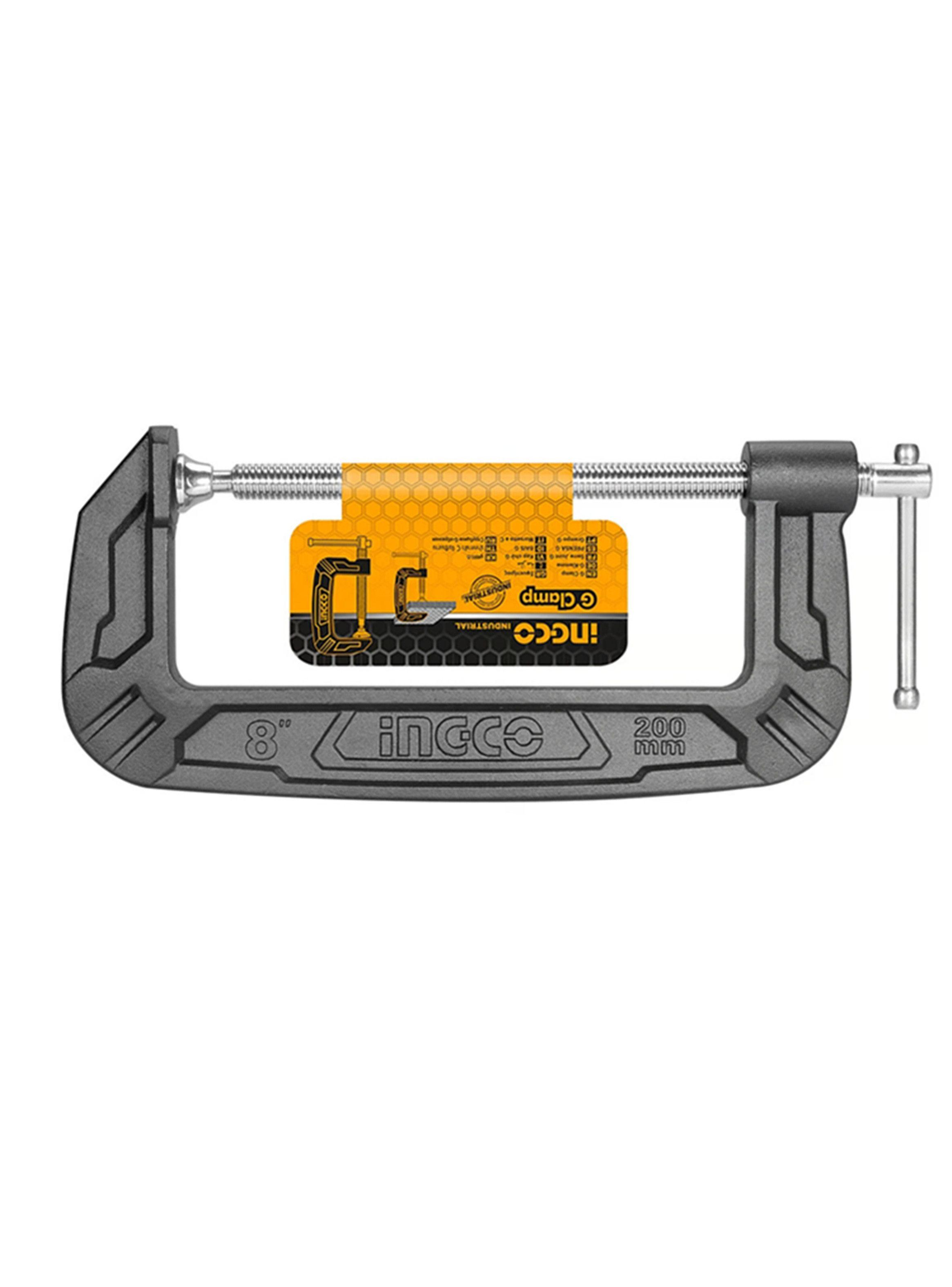 Prensa Tipo C 8 Pulgadas (200mm) Ingco Hgc0108-2