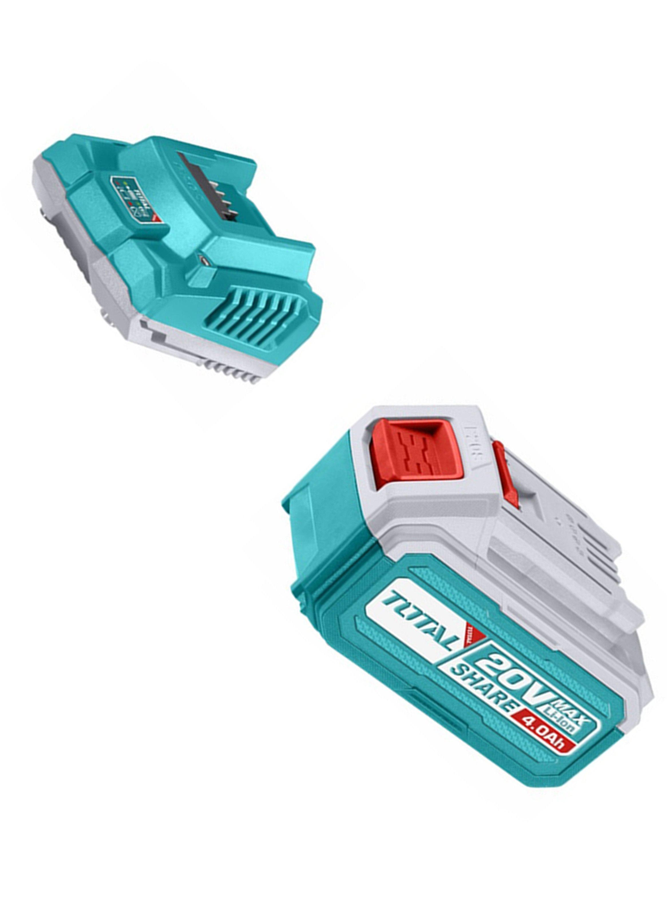 Kit Cargador + Batería 20v 4ah Total Tfbcpk1214-1