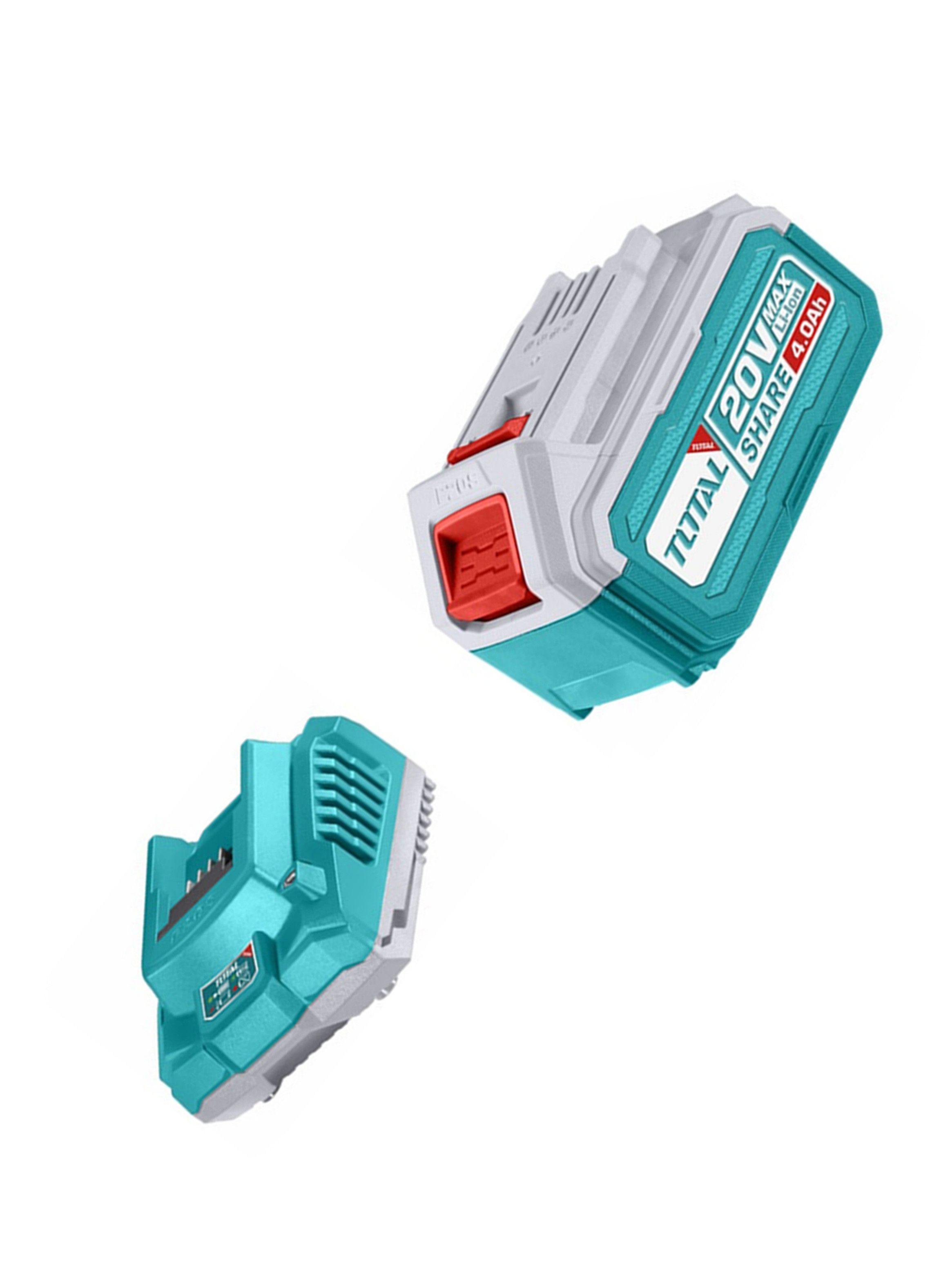 Kit Cargador + Batería 20v 4ah Total Tfbcpk1214-2