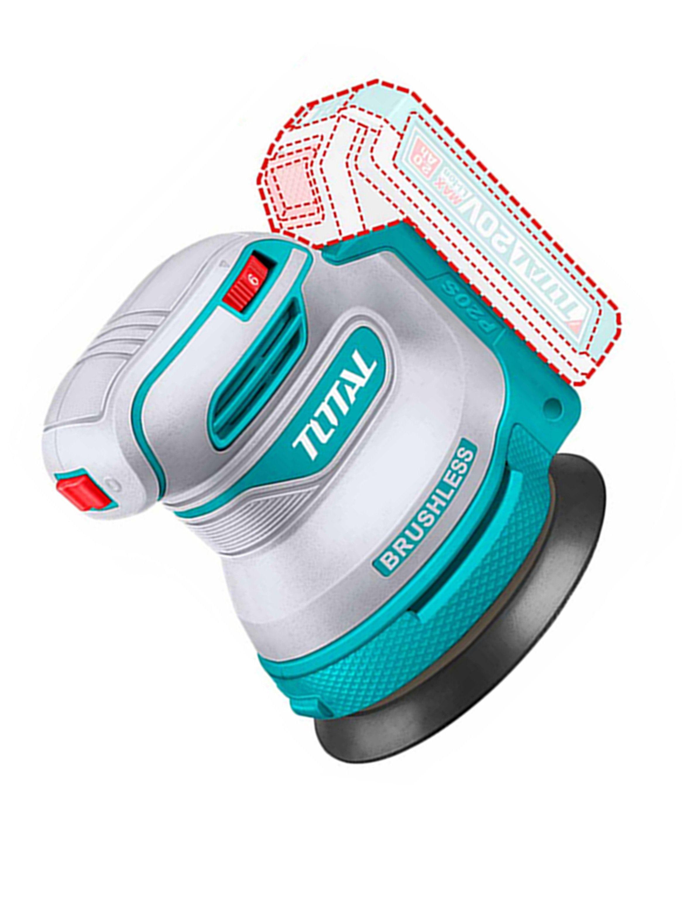 Lijadora Roto Orbital Inalámbrica 20v 125mm Total Trosli2002-2