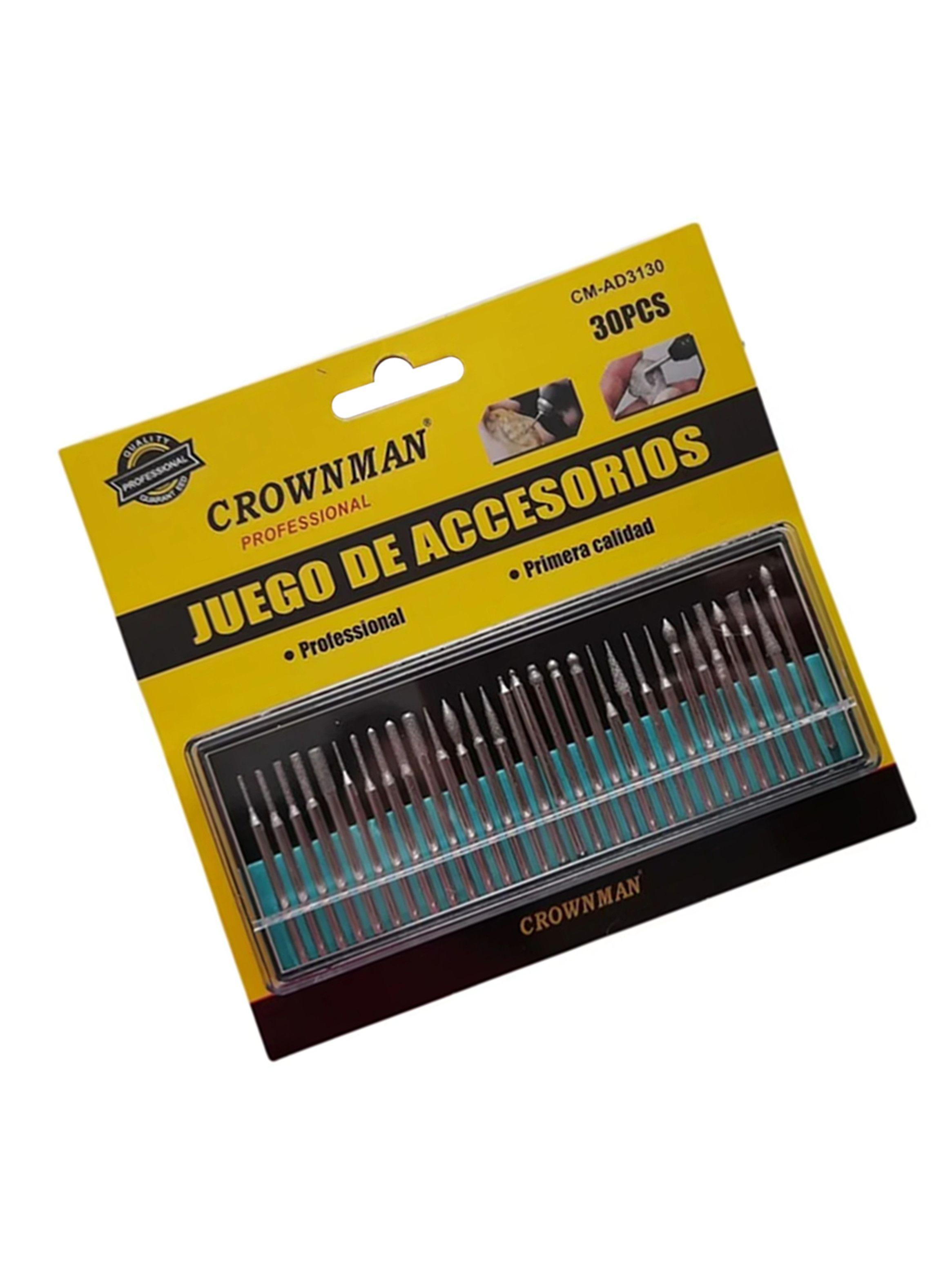 Juego Puntas Brocas Diamantadas Para Dremel 30 Piezas Crow-2