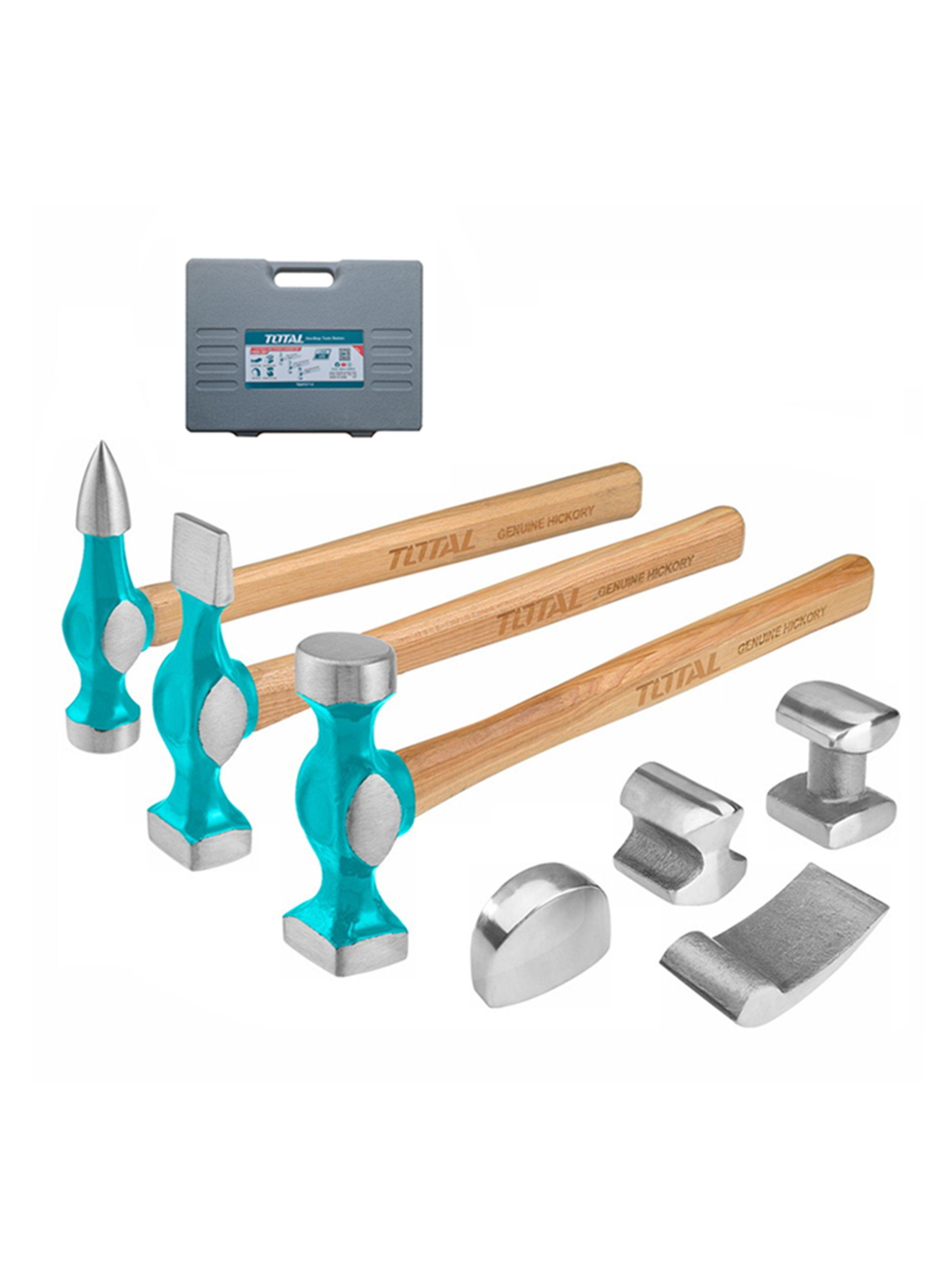 Kit Juego Martillos Desabolladores 7 Pcs Total Tbafo712-0