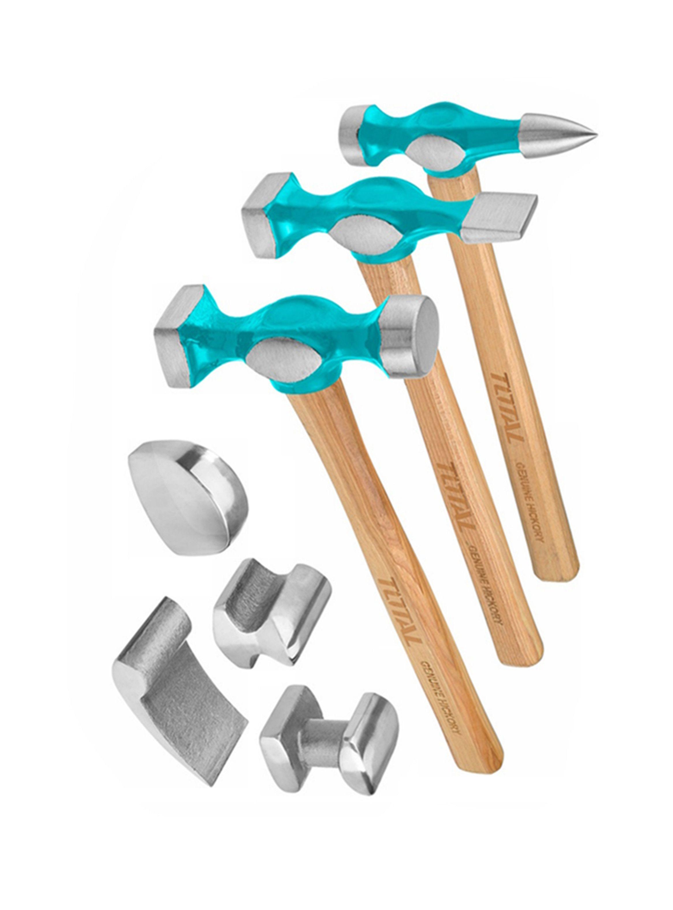 Kit Juego Martillos Desabolladores 7 Pcs Total Tbafo712-1