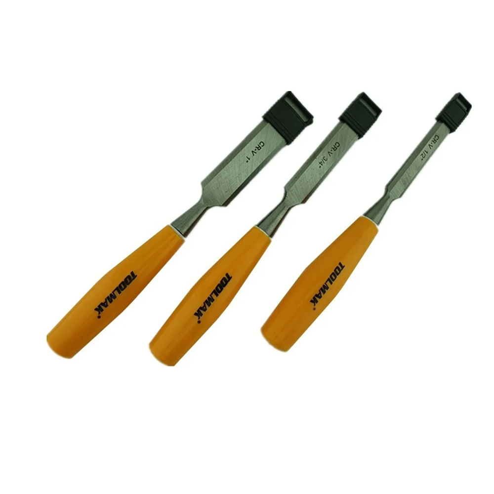 Kit Set Juego De Cinceles De Madera 3 Piezas Toolmak Tmk19171-0