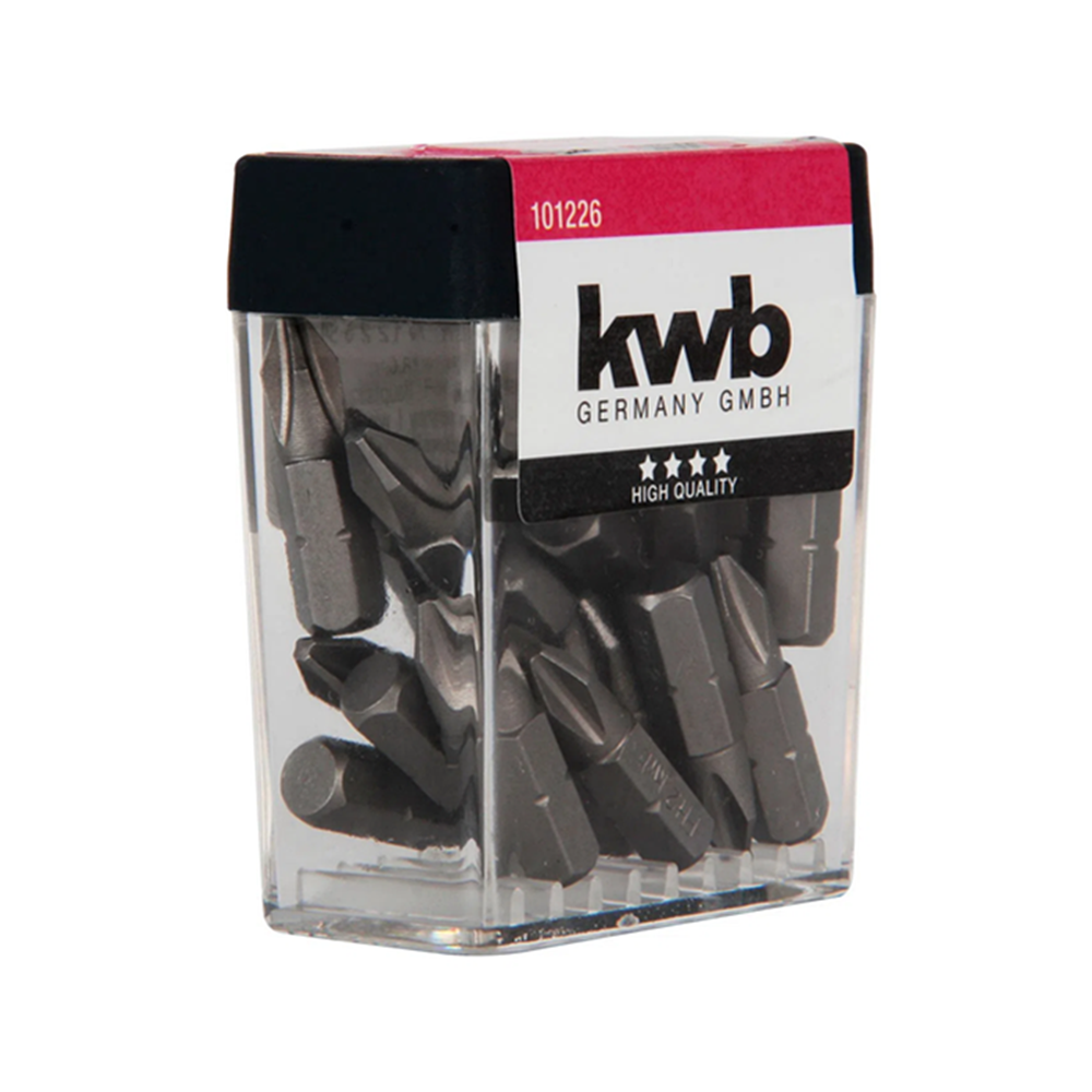 Set Juego De Puntas P/ Atornillador Ph2 Phillips 25 Unds Kwb-2