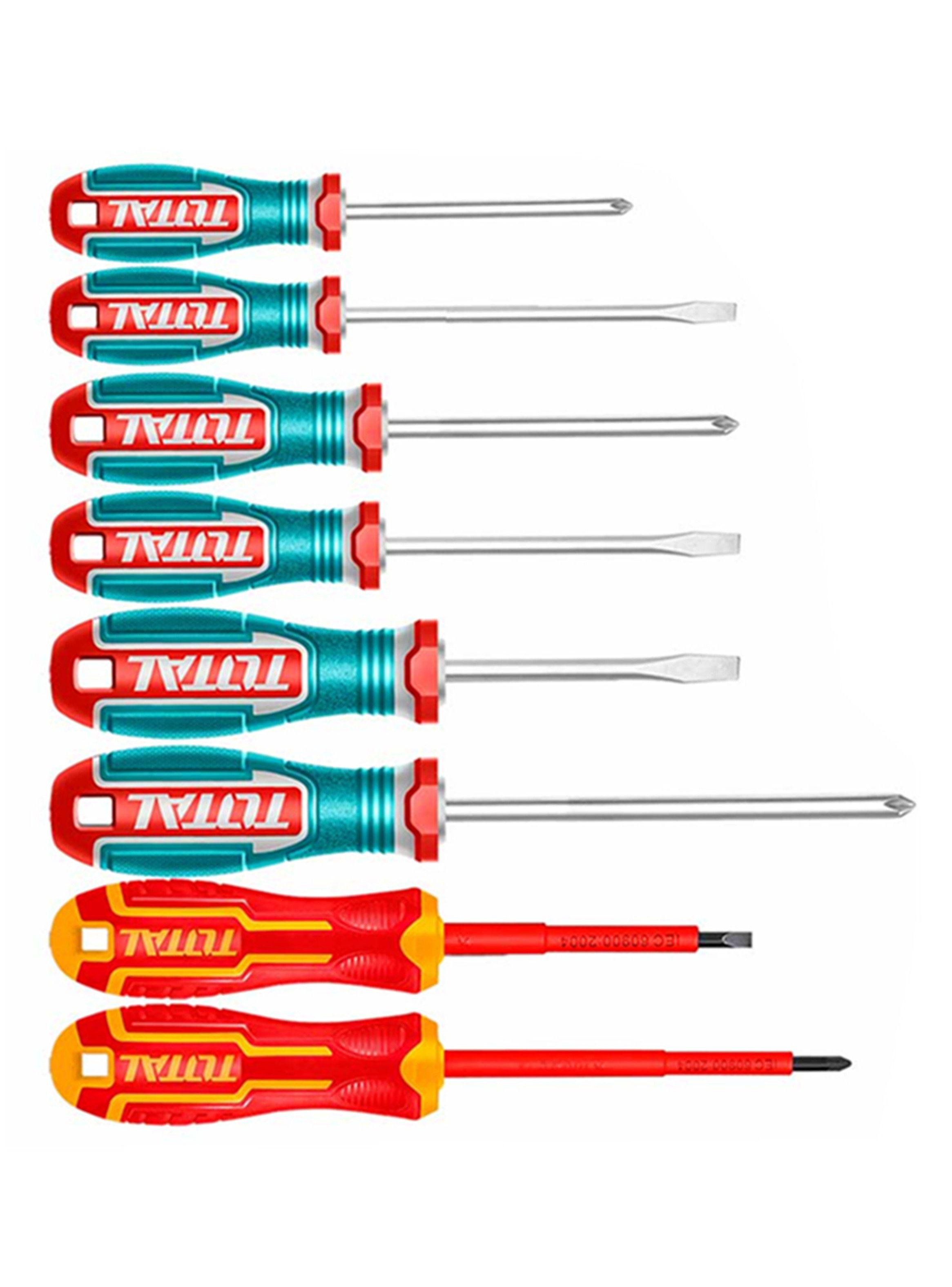 Kit Set Juego Destornilladores 8 Piezas Total Tksds0836-2