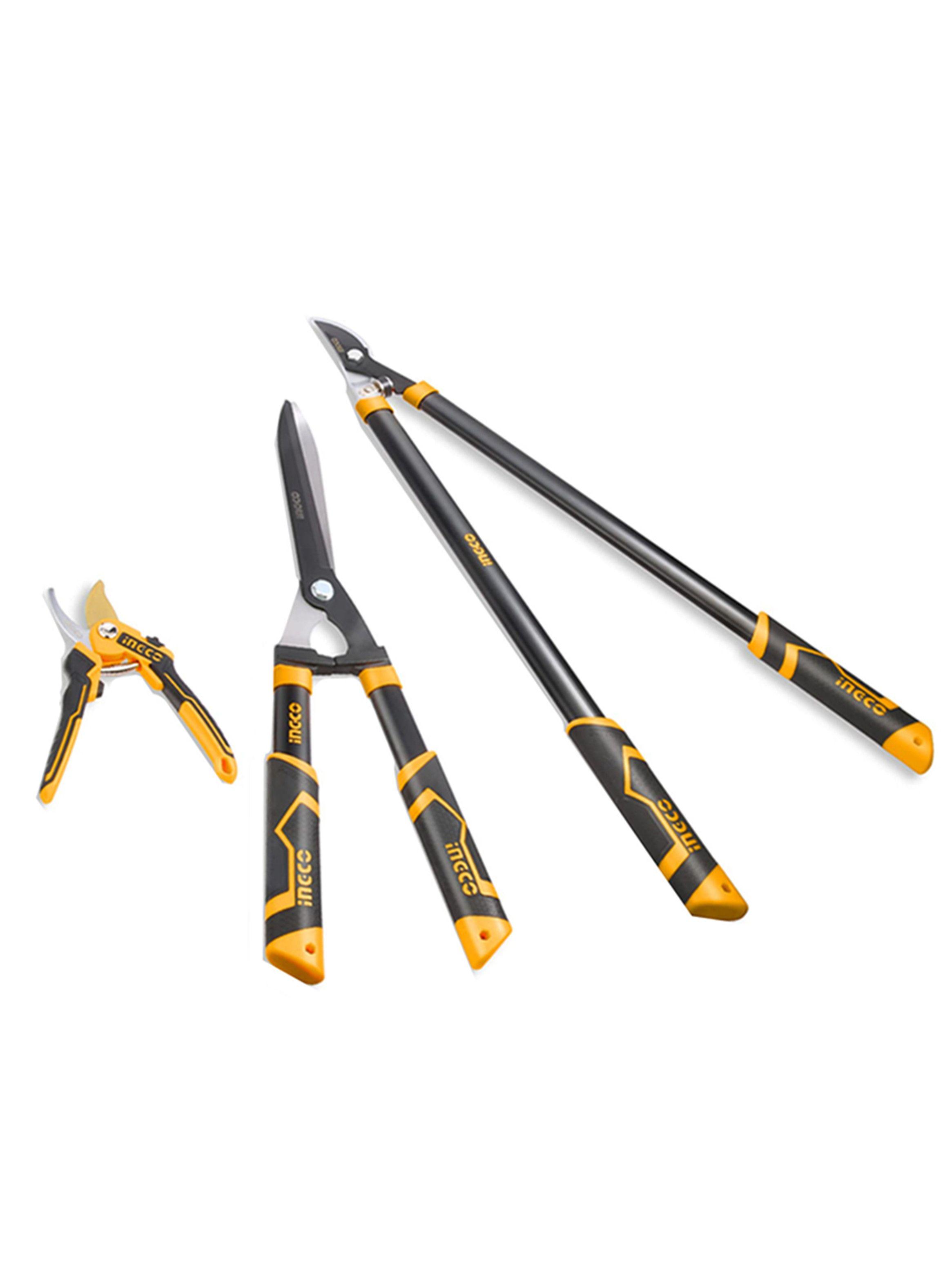 Set De Tijeras De Podar Corte Jardin 3 Piezas Ingco-2