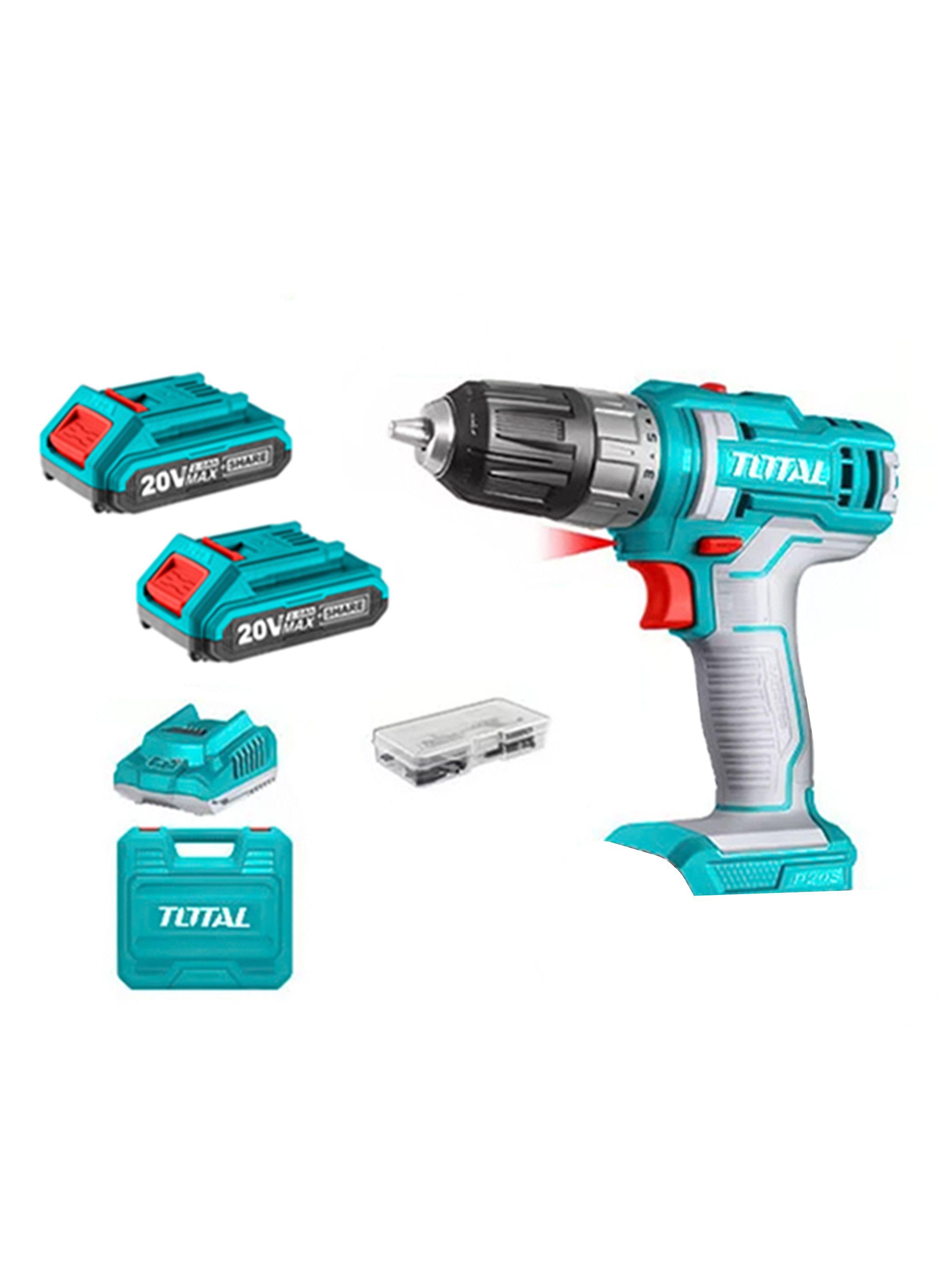 Taladro Atornillador Inalambrico 20v 10mm Total Tdli200528-0