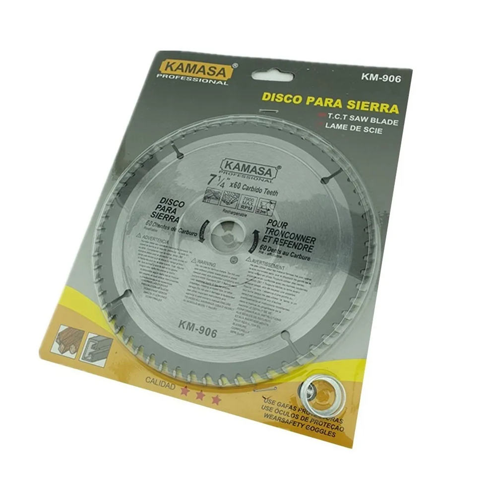 Disco Sierra Circular 7 1/4 PulG 60 Dientes Km906-1