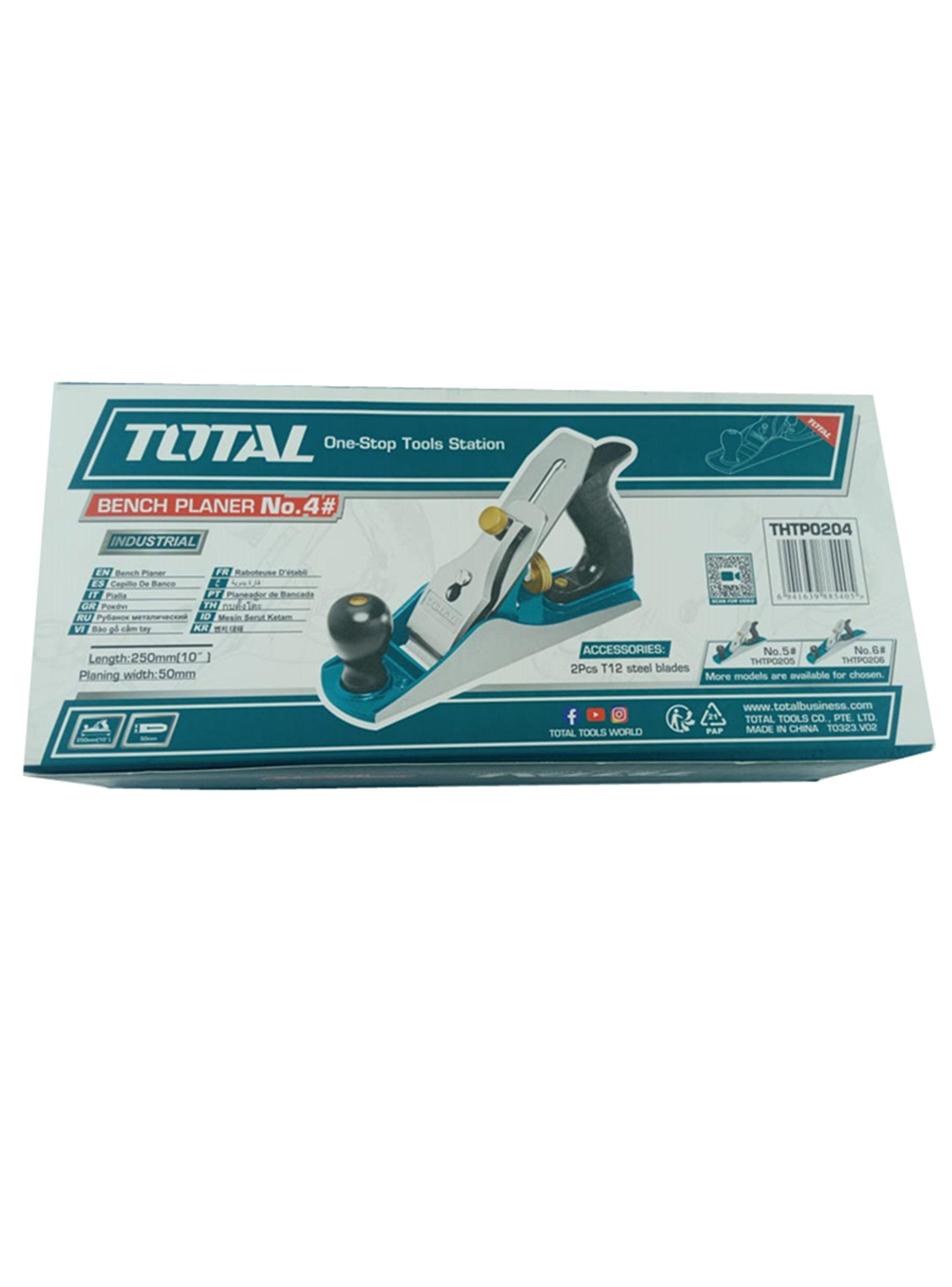 Cepillo Carpintero Manual N° 4 Para Madera Total Thtp0204-2