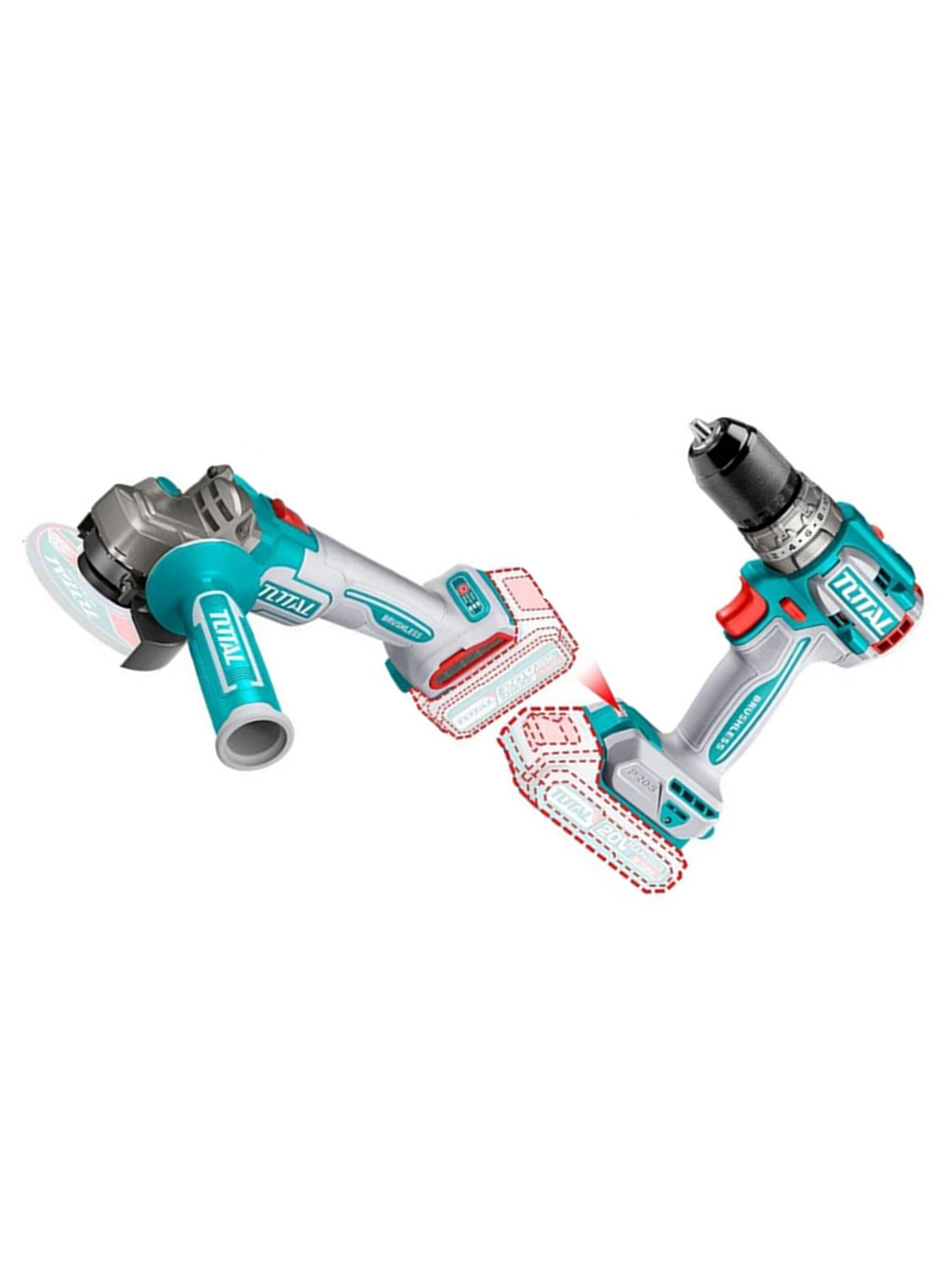 Galletera Esmeril Angular + Taladro 66nm 20v Total-2
