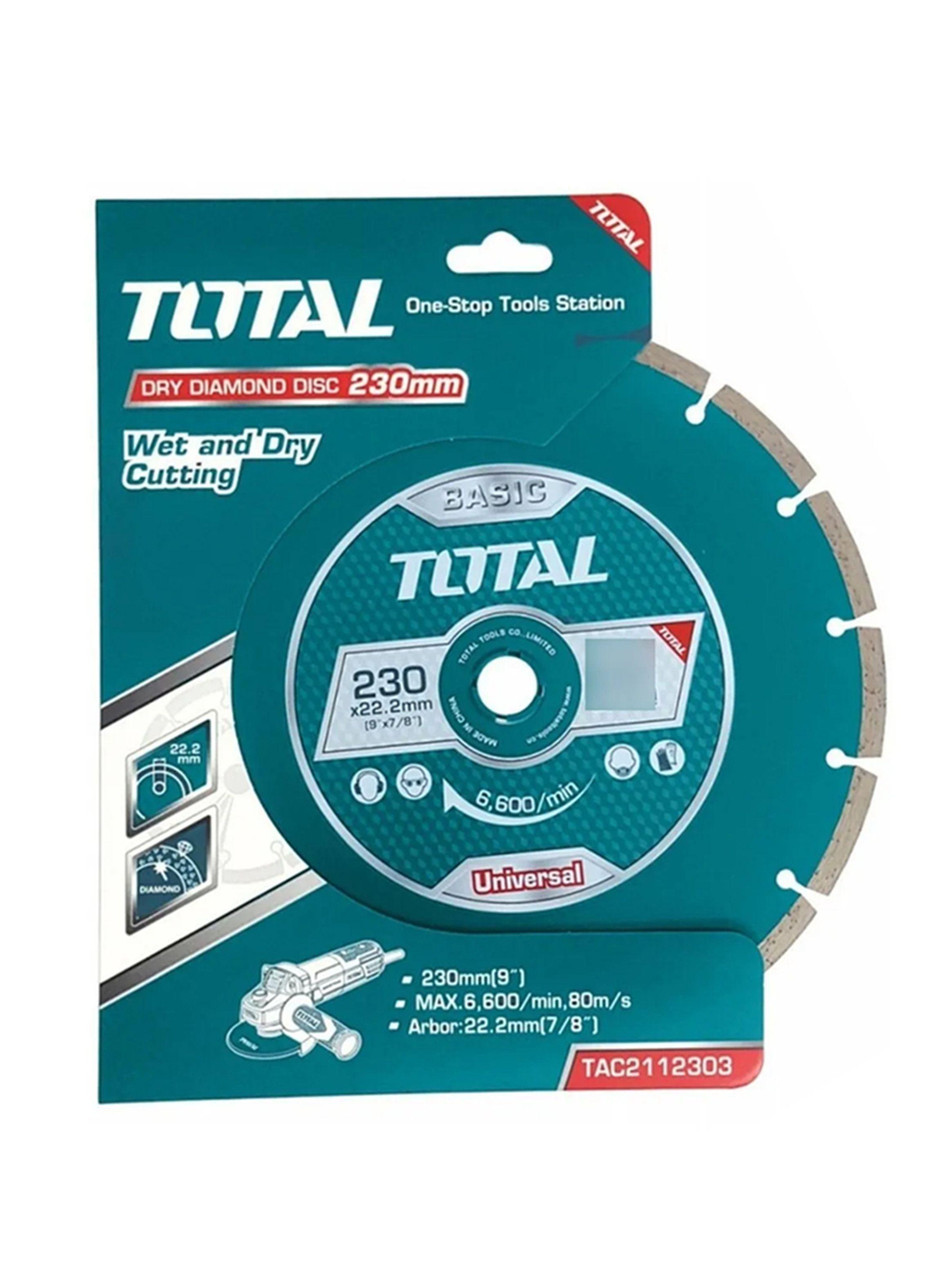 Disco Diamantado Segmentado Corte Seco 230mm Total-0