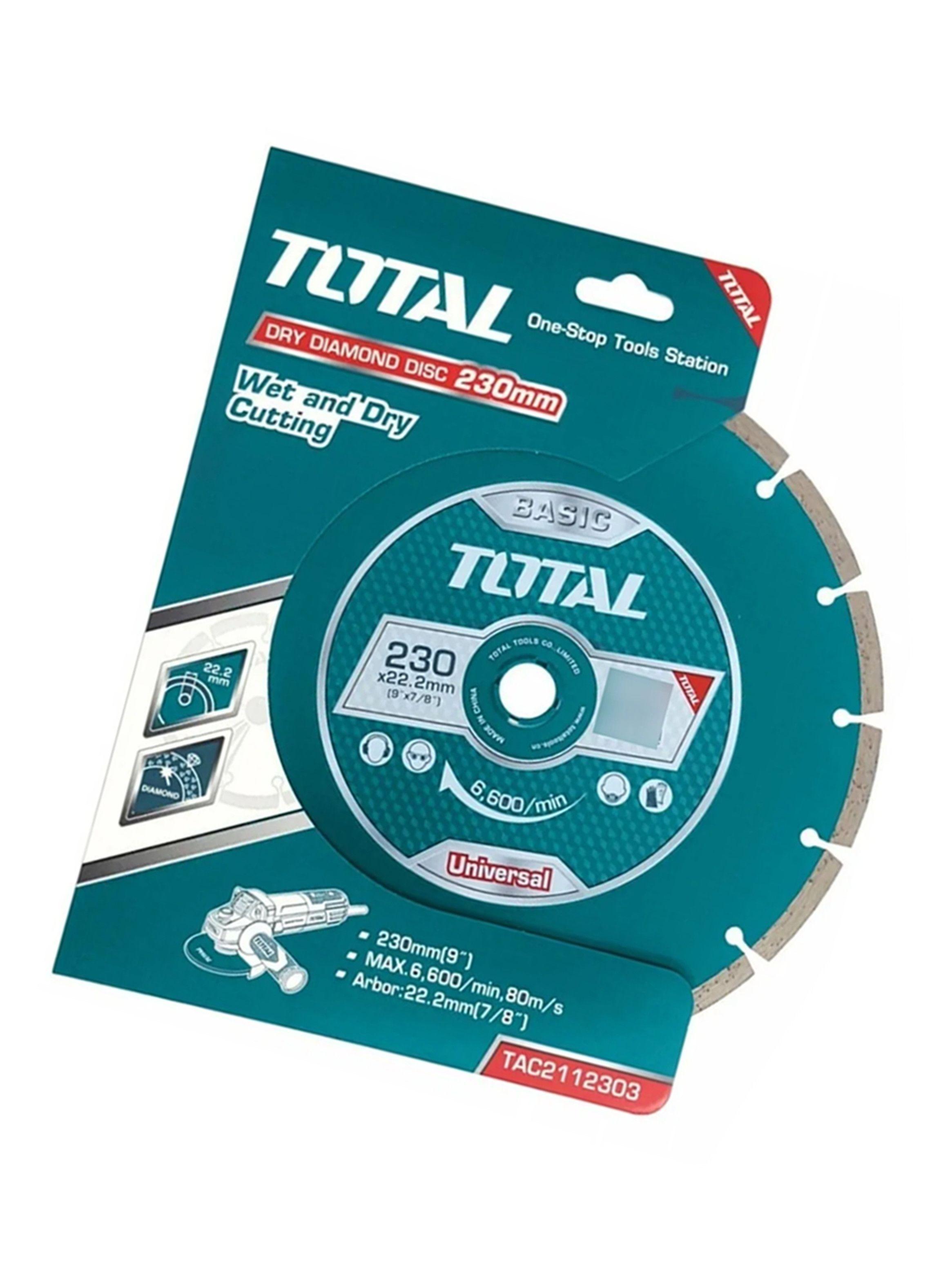 Disco Diamantado Segmentado Corte Seco 230mm Total-2