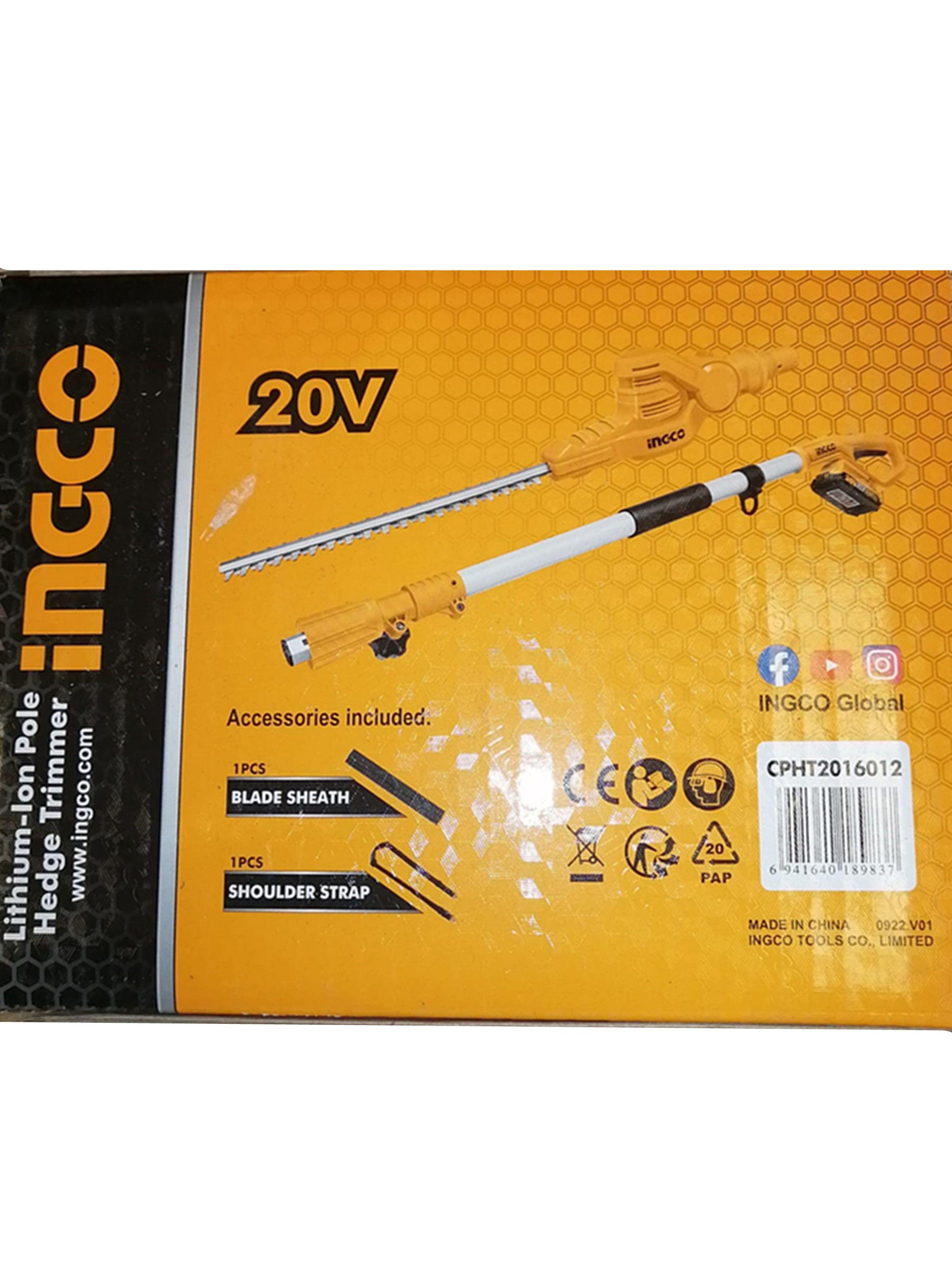 Cortaseto Podador De Altura Inalámbrico 20v Bat+carg Ingco-2