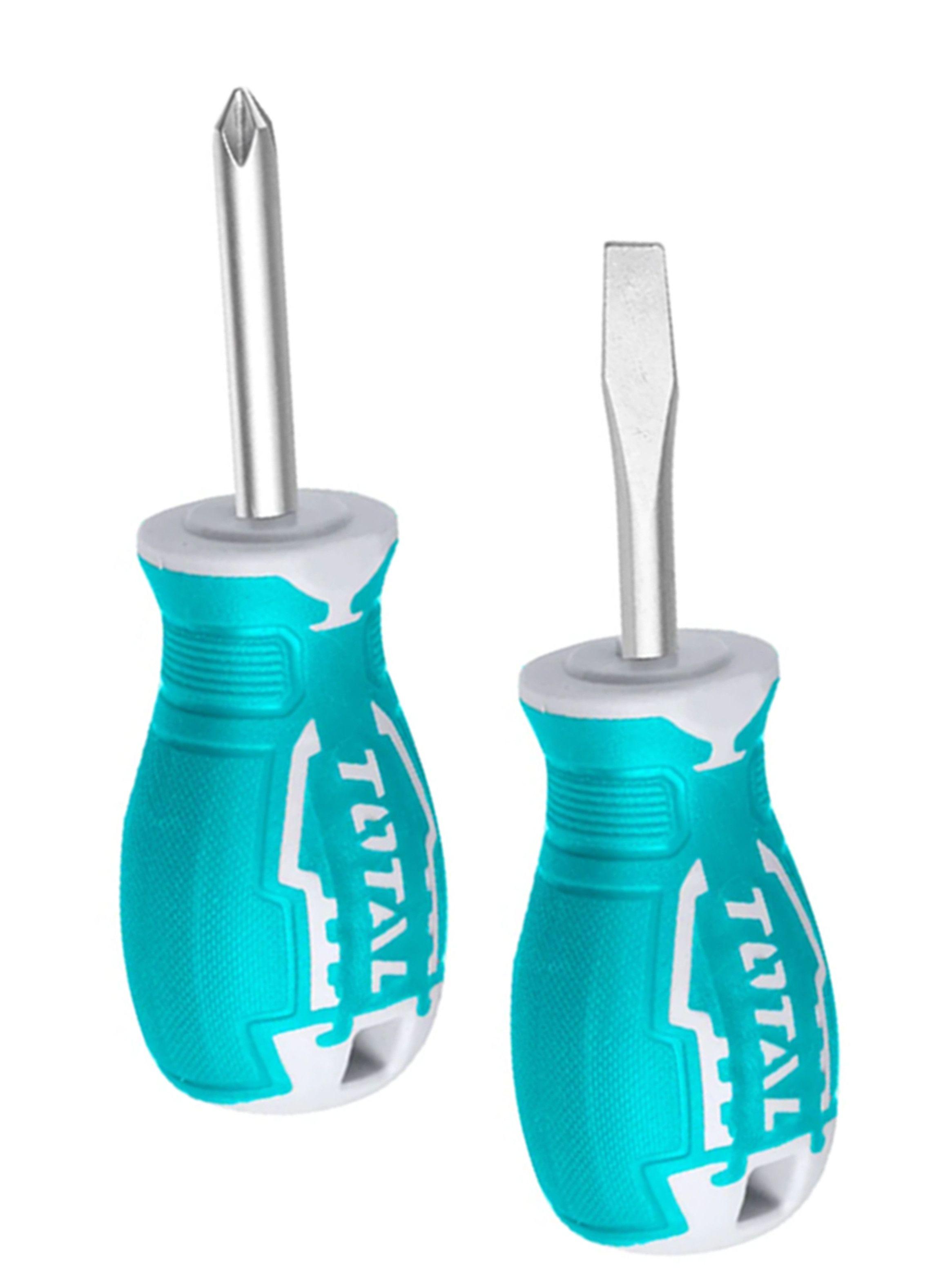 Kit Juego Destornilladores 2 Piezas 38mm Total Thts20206  -0
