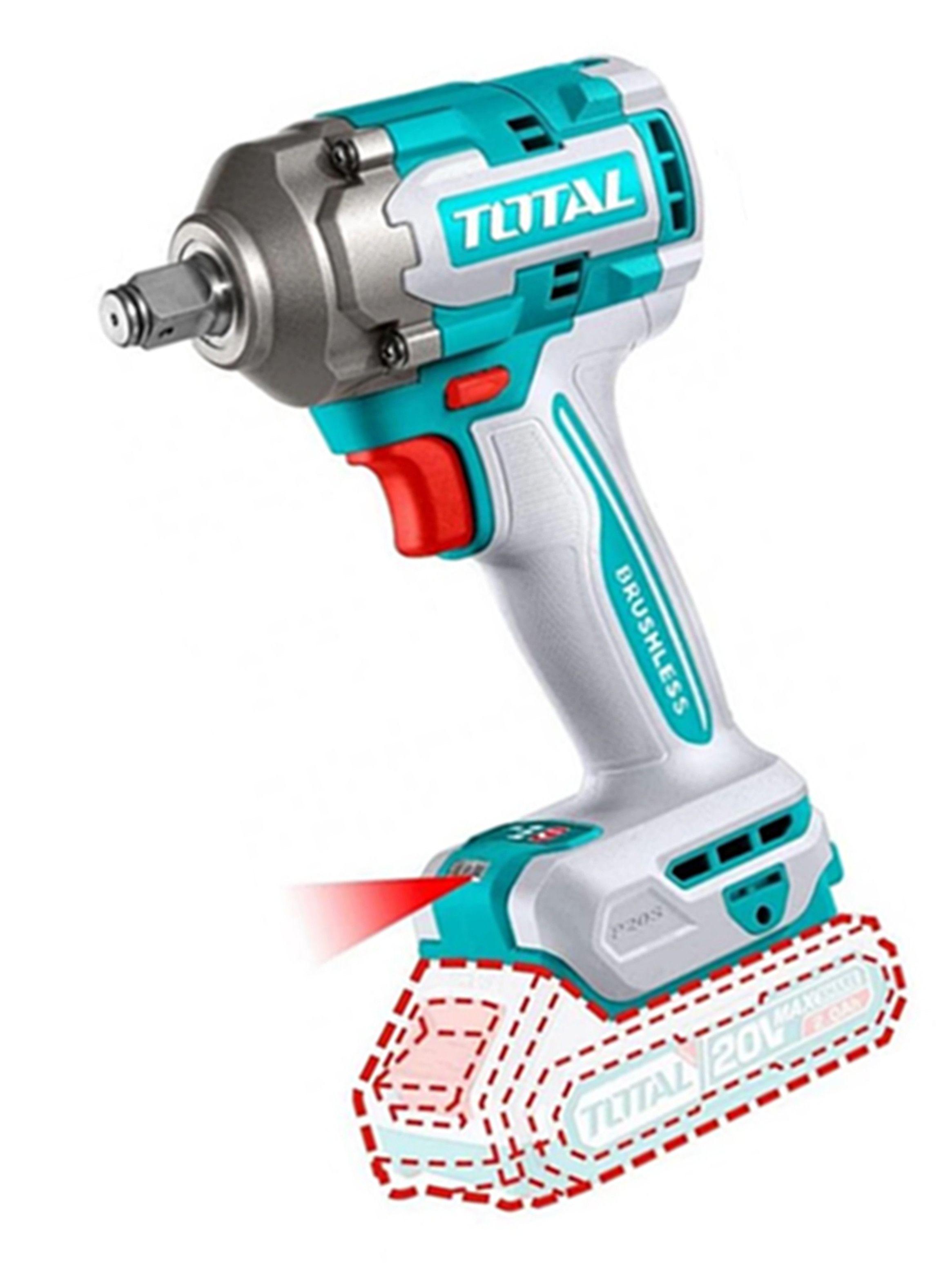 Kit Llave De Impacto 20v + Dados Y Puntas+ Lampara Led Total-2