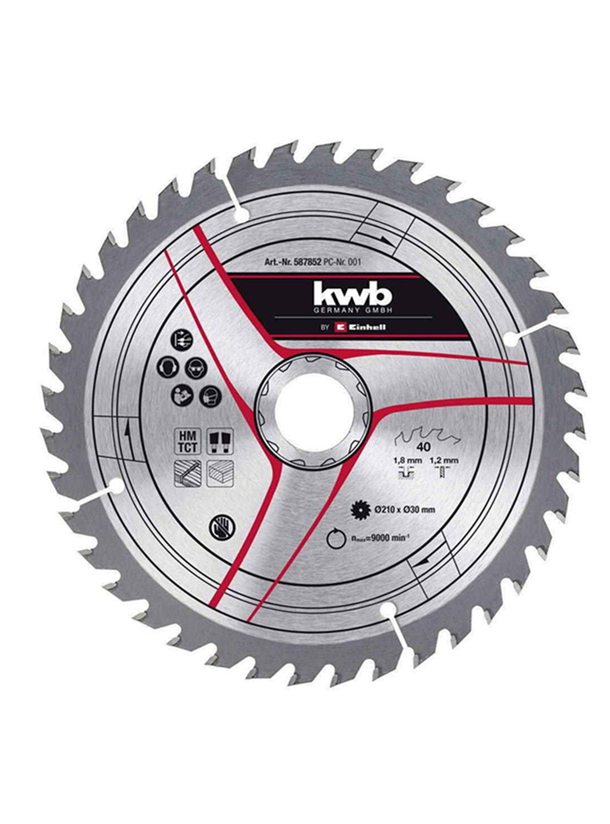 Disco Sierra Circular 210mm 40 Dientes Kwb 587852-0