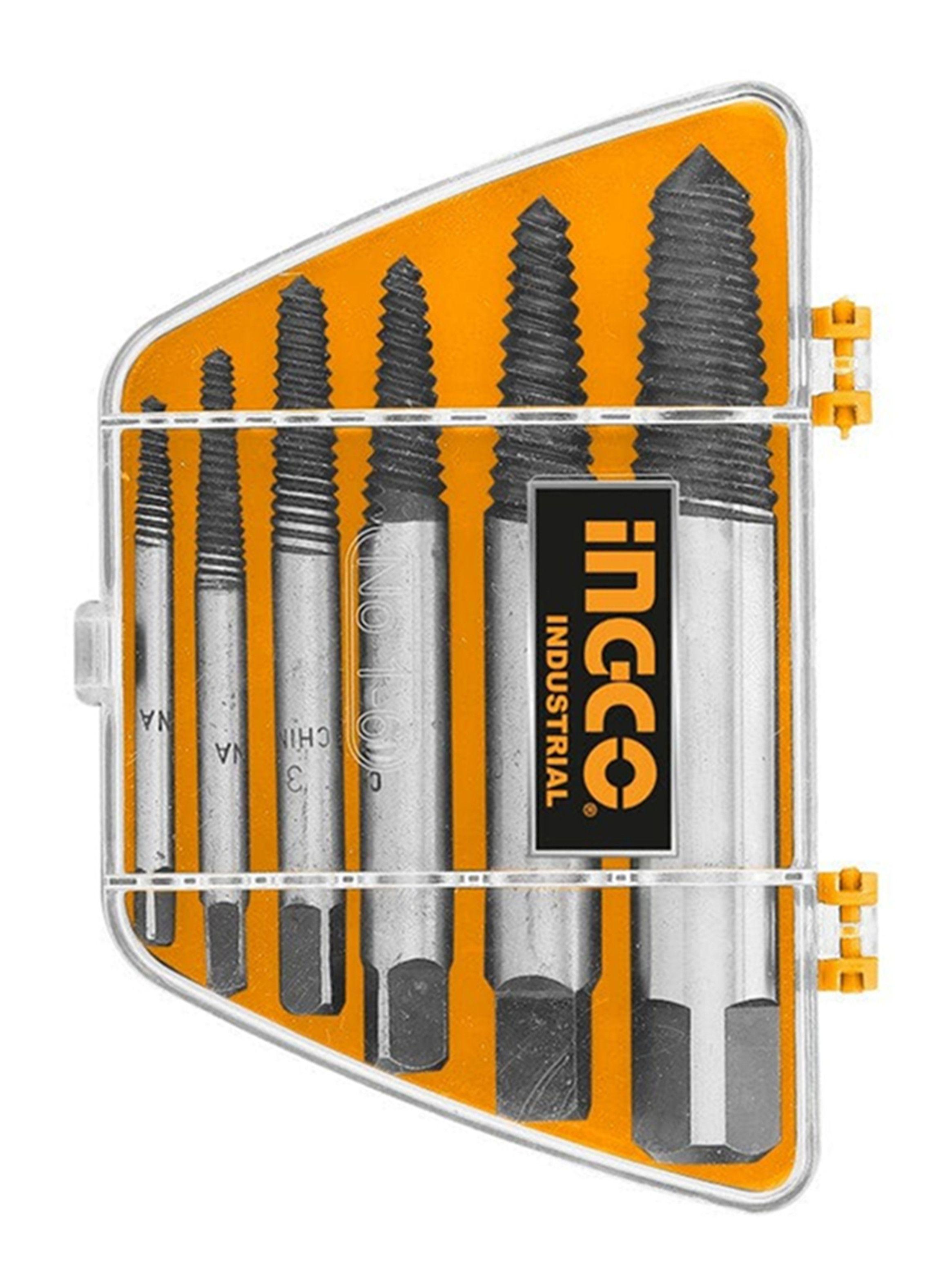 Extractor Tornillo Pernos Cortados 6 Piezas Ingco Ase106-1