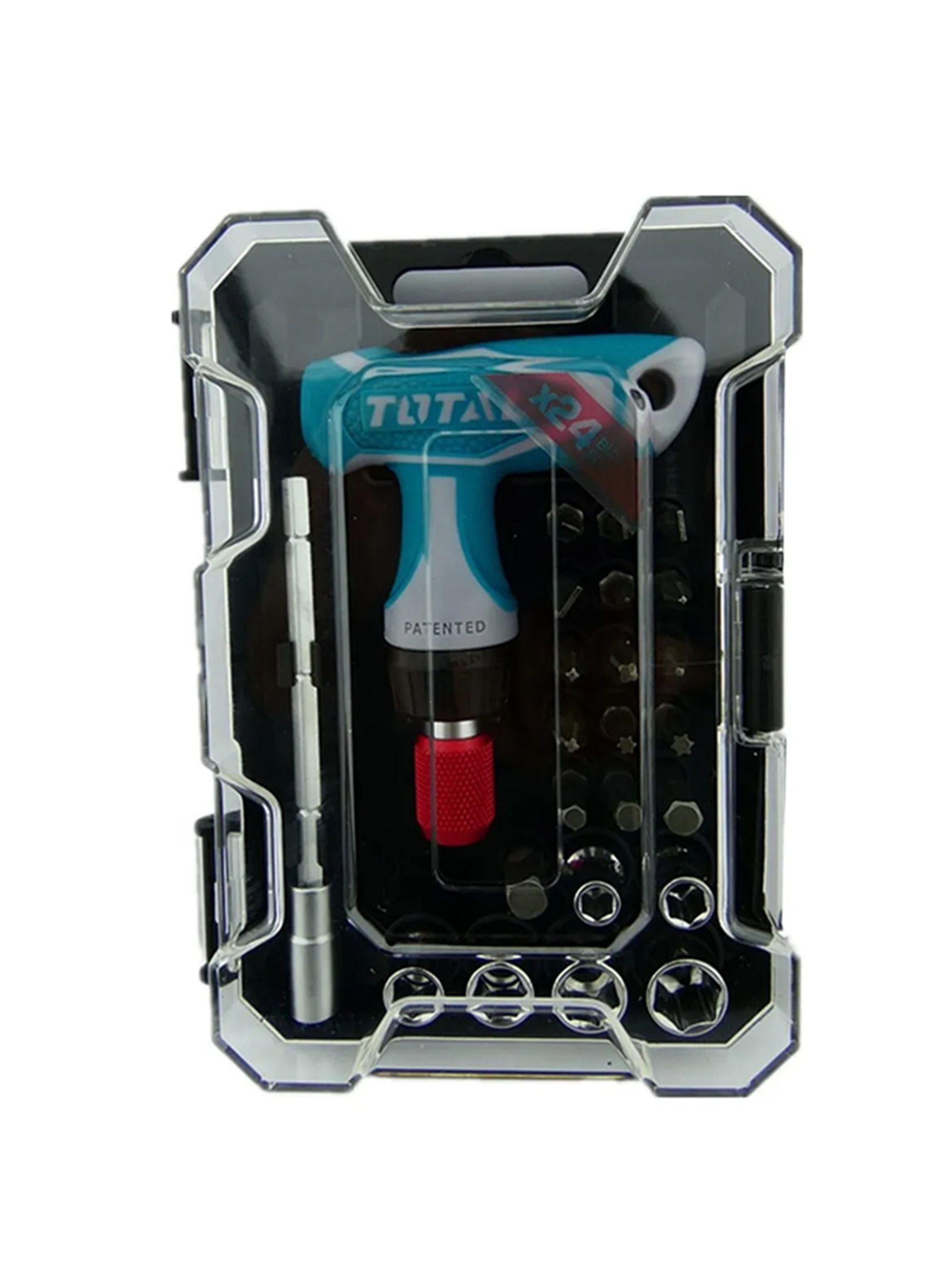 Kit Destornillador 24 Pcs C/ Llave Mango T Total-0